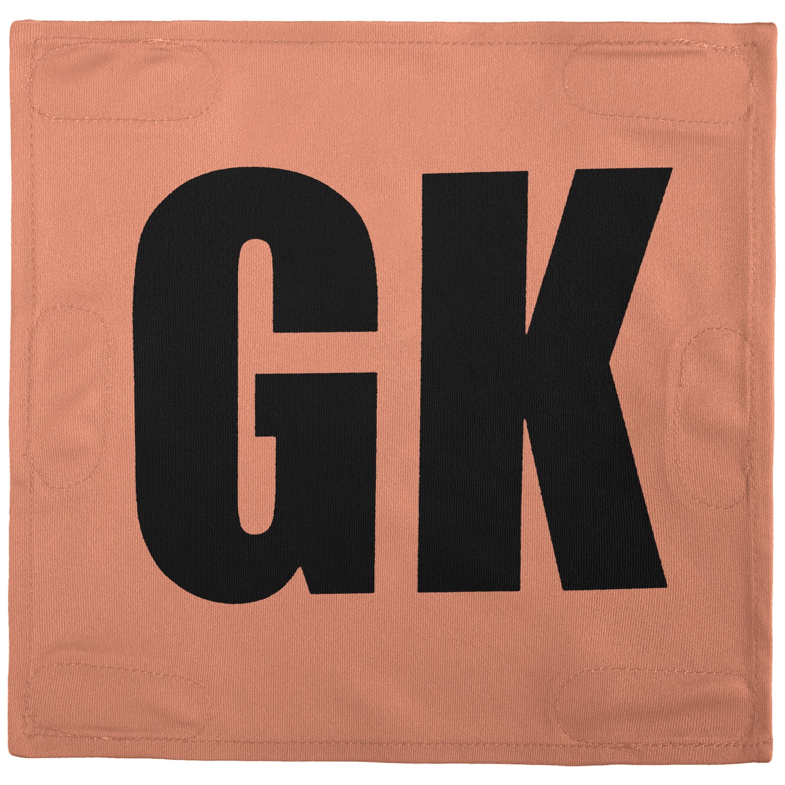 Netball Velcro Patches Set Light Orange & Black