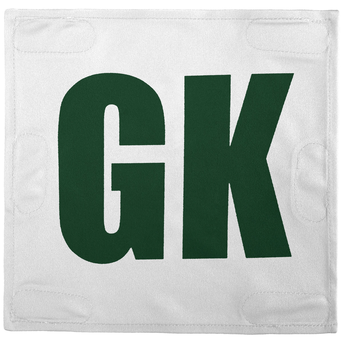 Netball Velcro Patches Set White &amp; Green