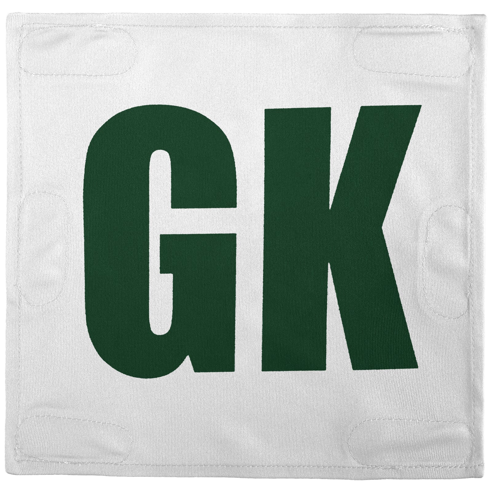 Netball Velcro Patches Set White & Green