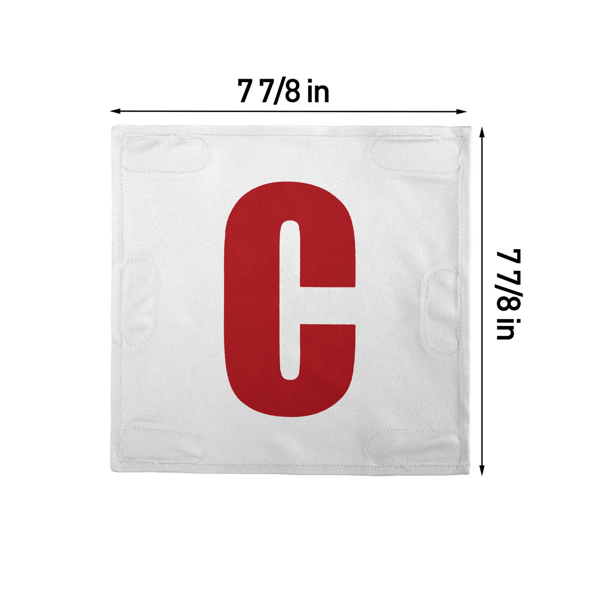 Netball Velcro Patches Set White &amp; Red