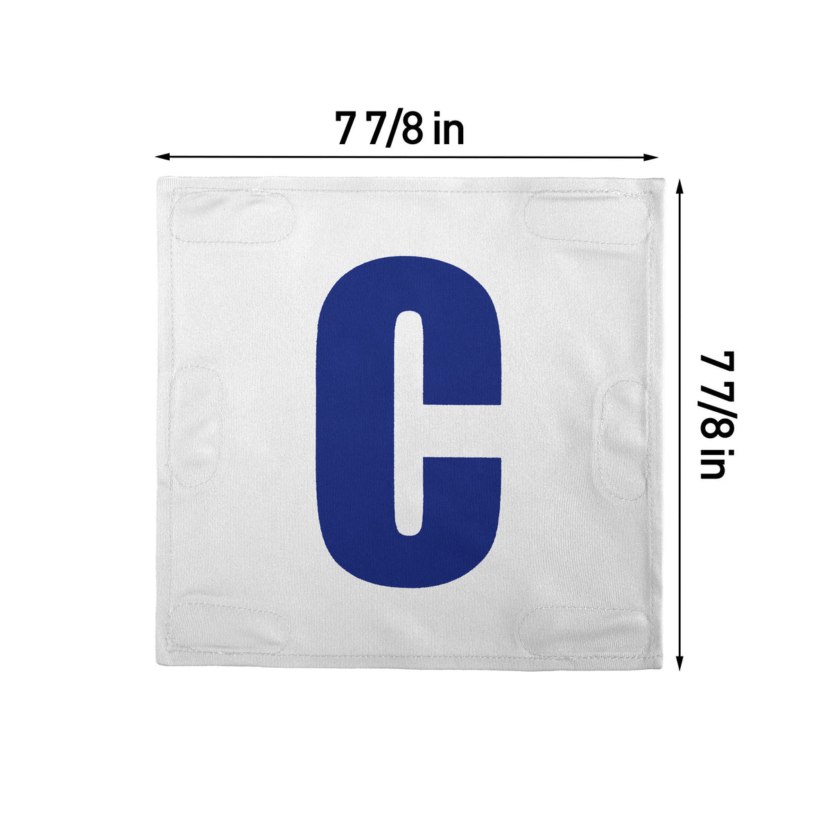Netball Velcro Patches Set White &amp; Royal Blue