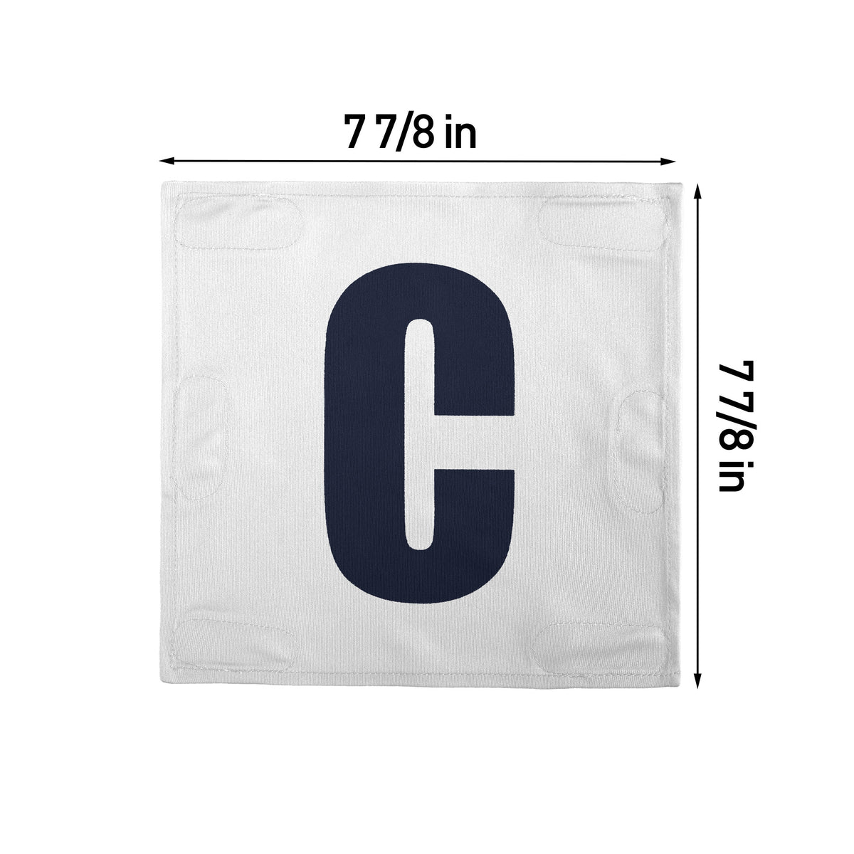 Netball Velcro Patches Set White &amp; Navy