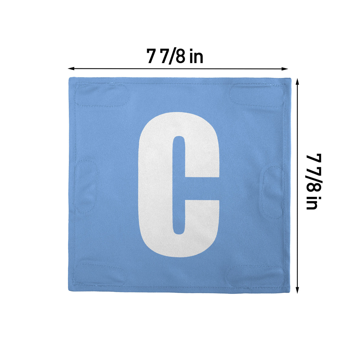 Netball Velcro Patches Set Light Blue &amp; White