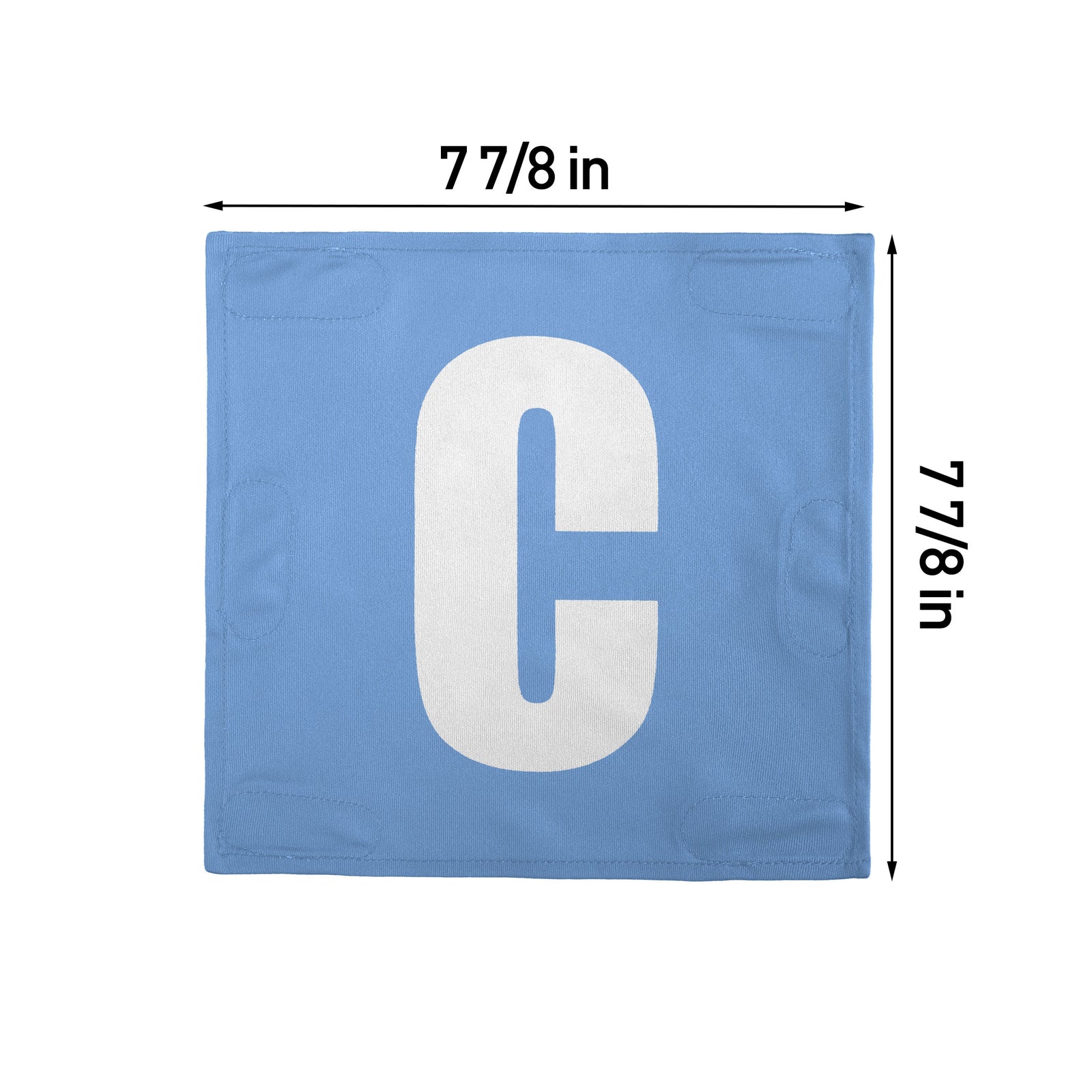 Netball Velcro Patches Set Light Blue & White