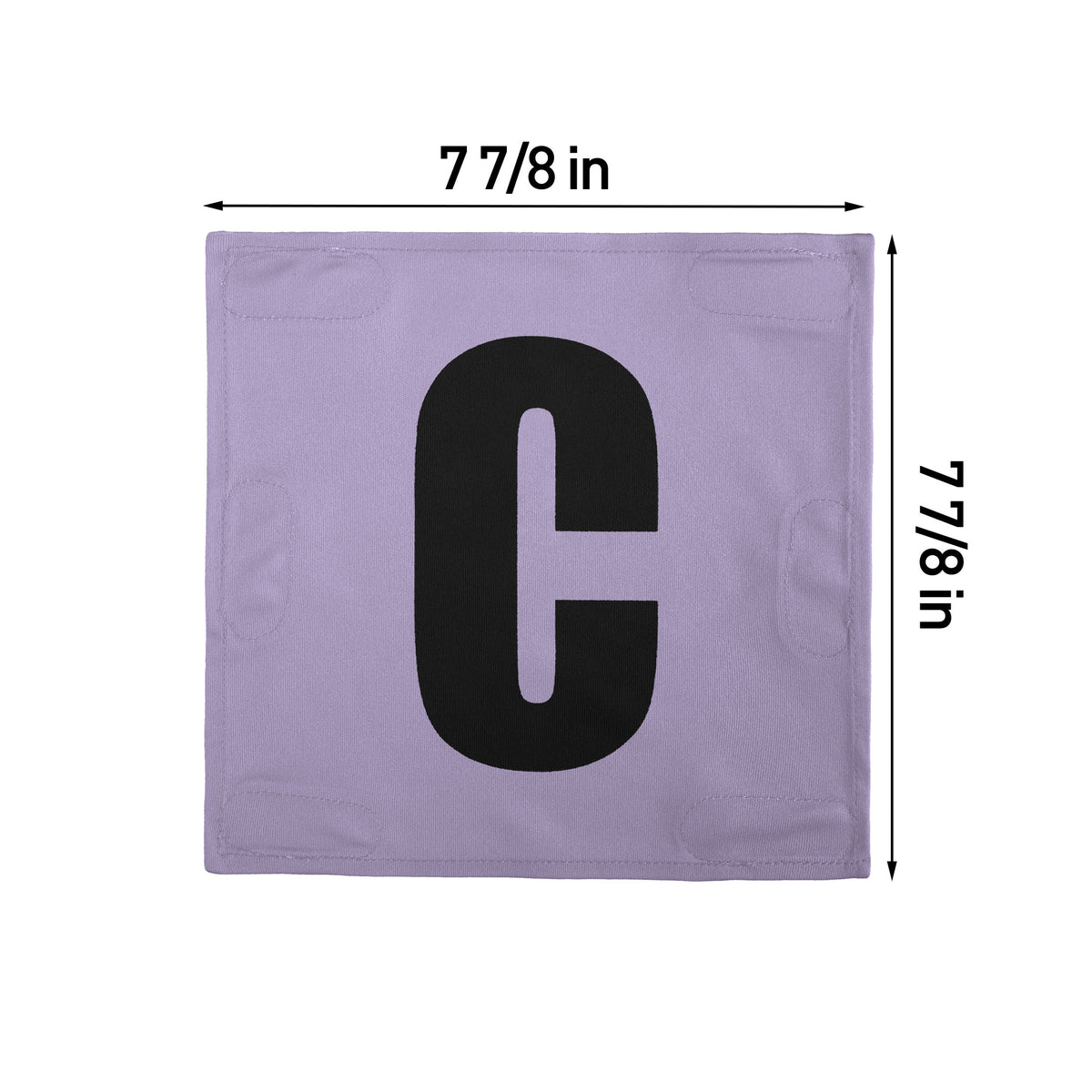 Netball Velcro Patches Set Light Purple &amp; Black