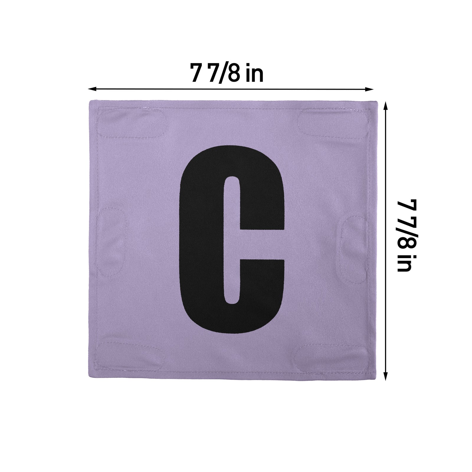 Netball Velcro Patches Set Light Purple & Black