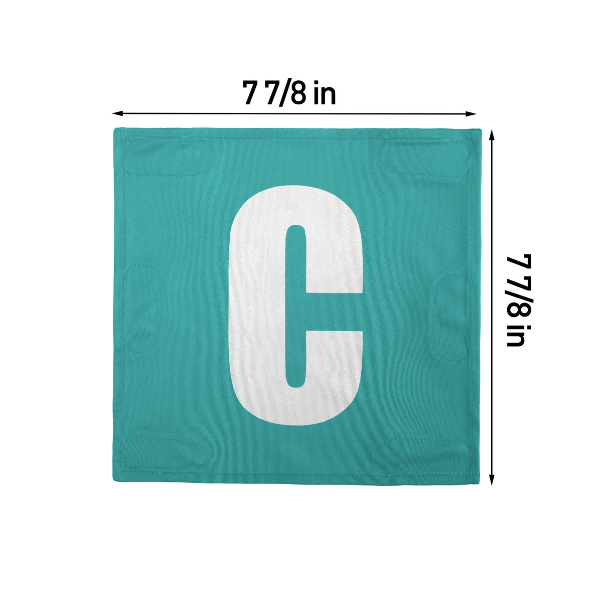 Netball Velcro Patches Set Teal &amp; White