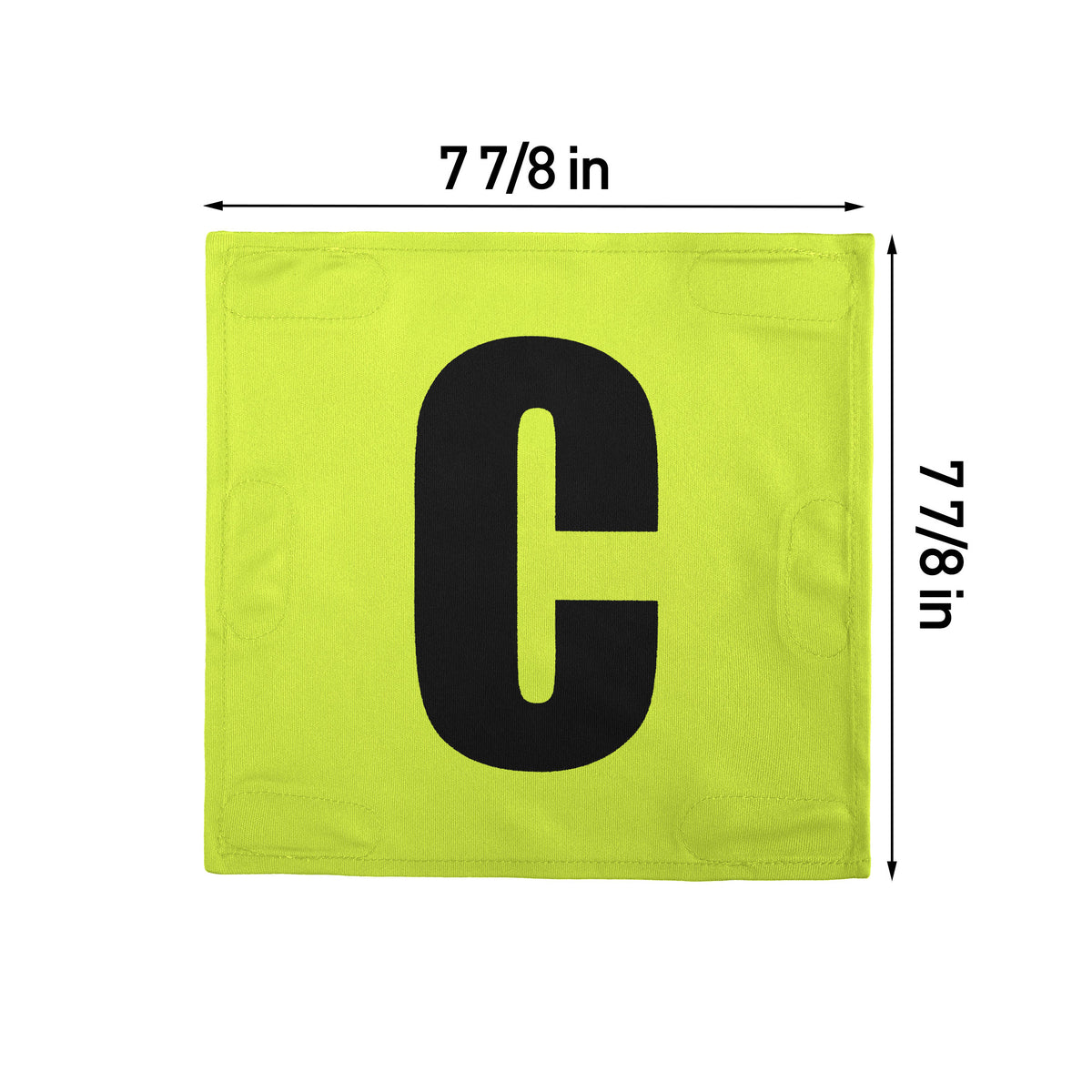 Netball Velcro Patches Set Fluorescent Green &amp; Black
