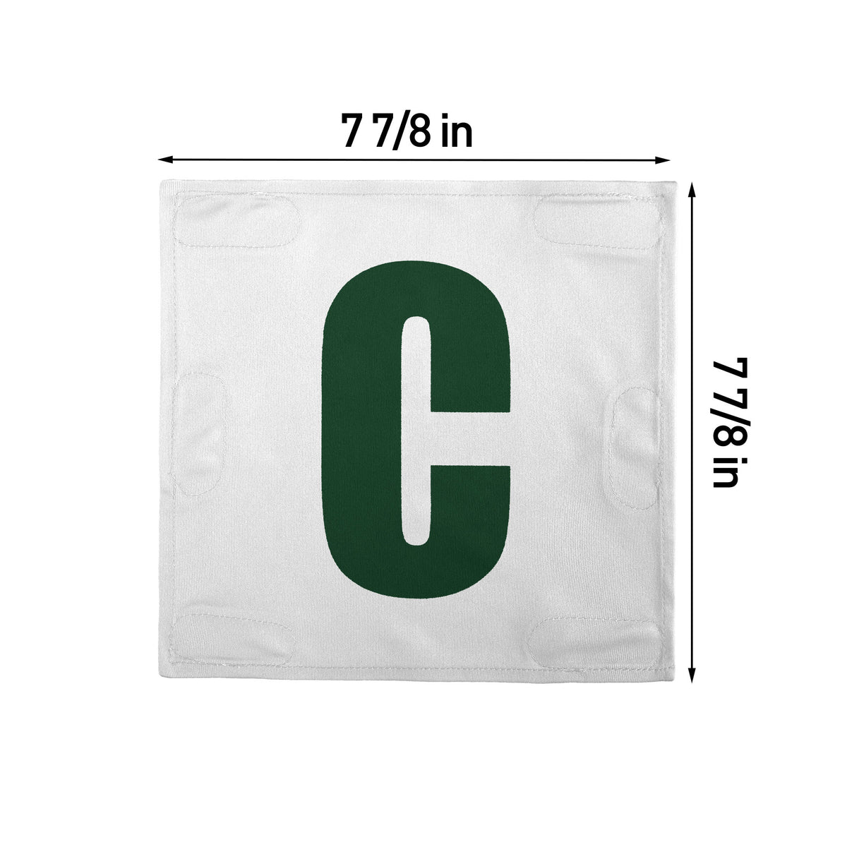 Netball Velcro Patches Set White &amp; Green