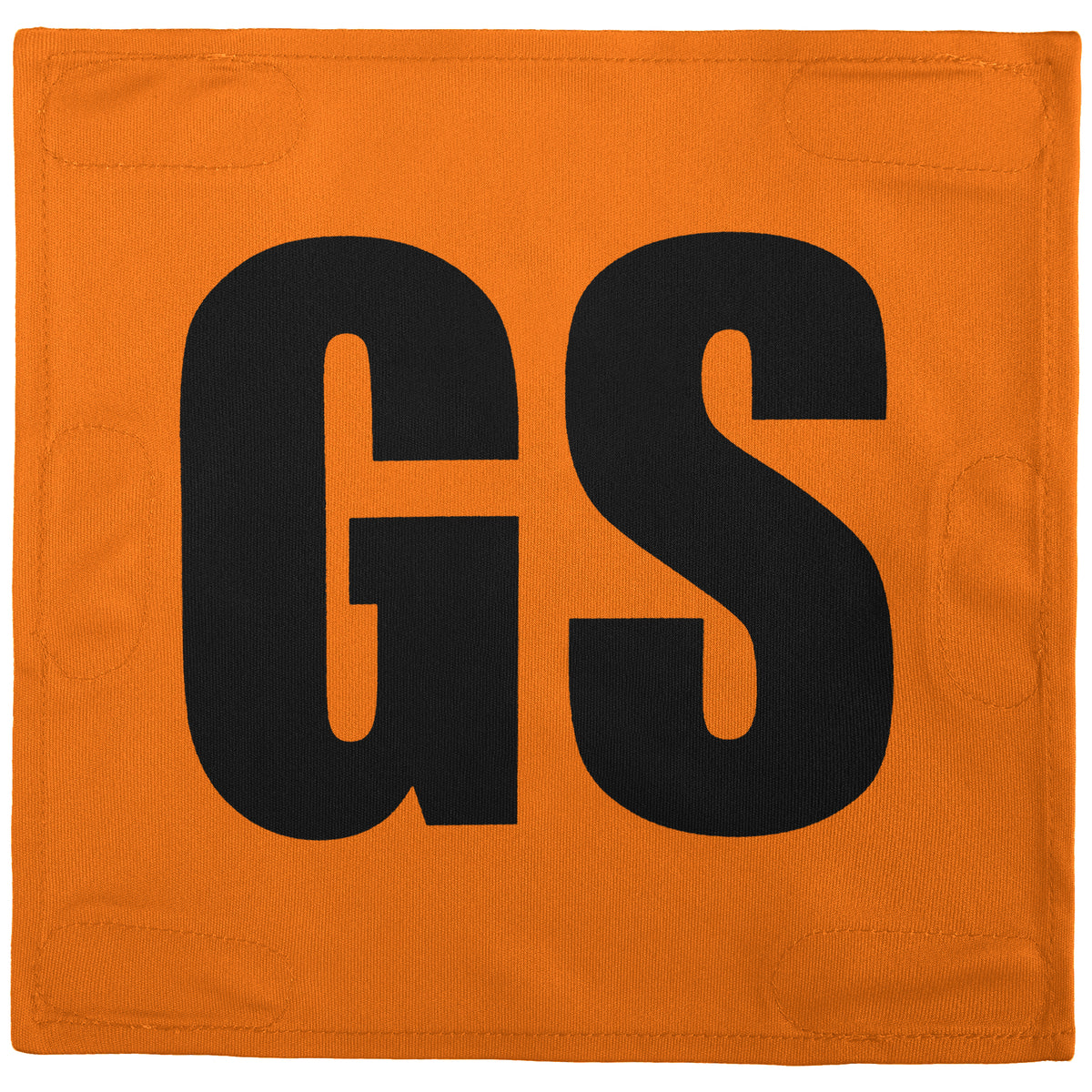 Netball Velcro Patches Set Orange &amp; Black