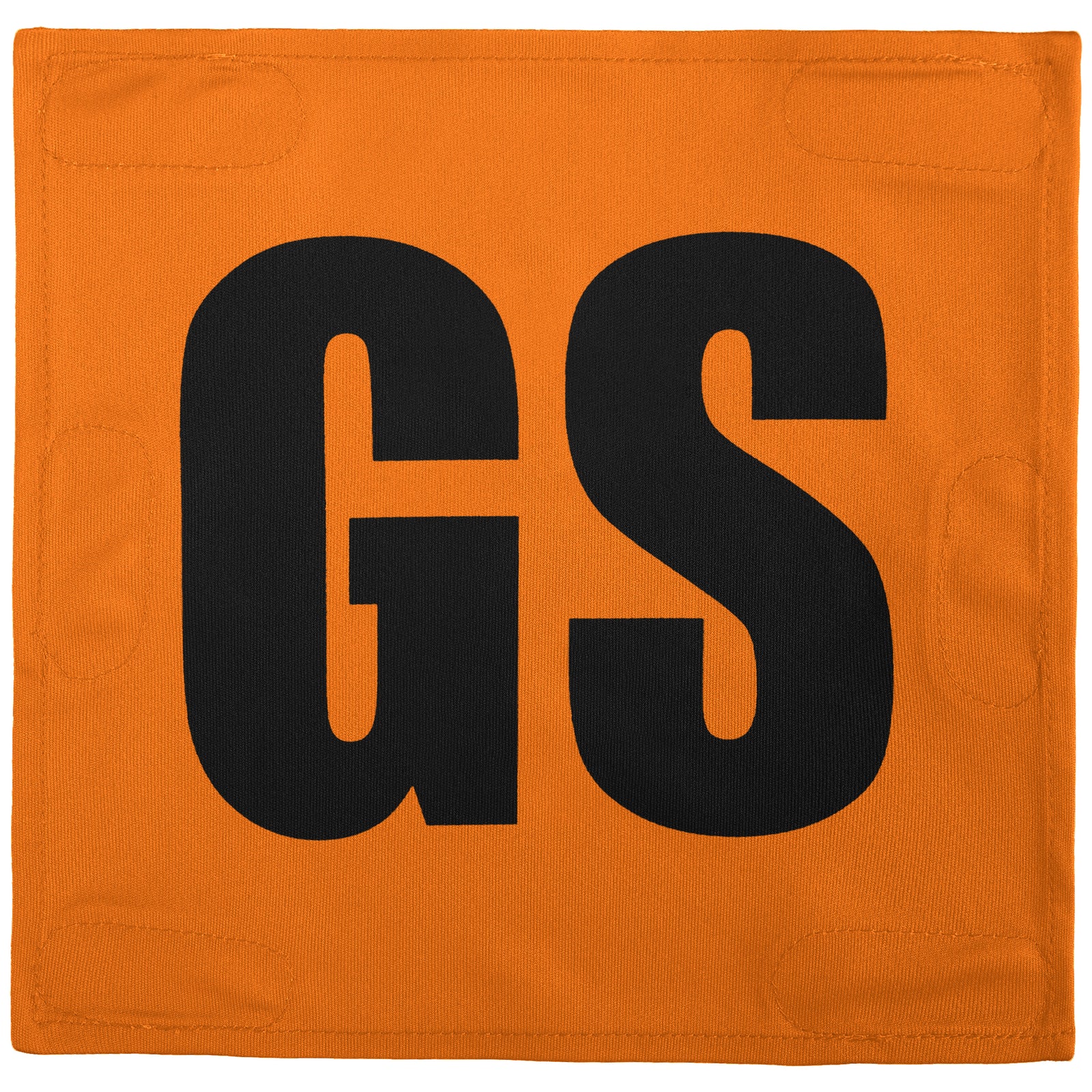 Netball Velcro Patches Set Orange & Black