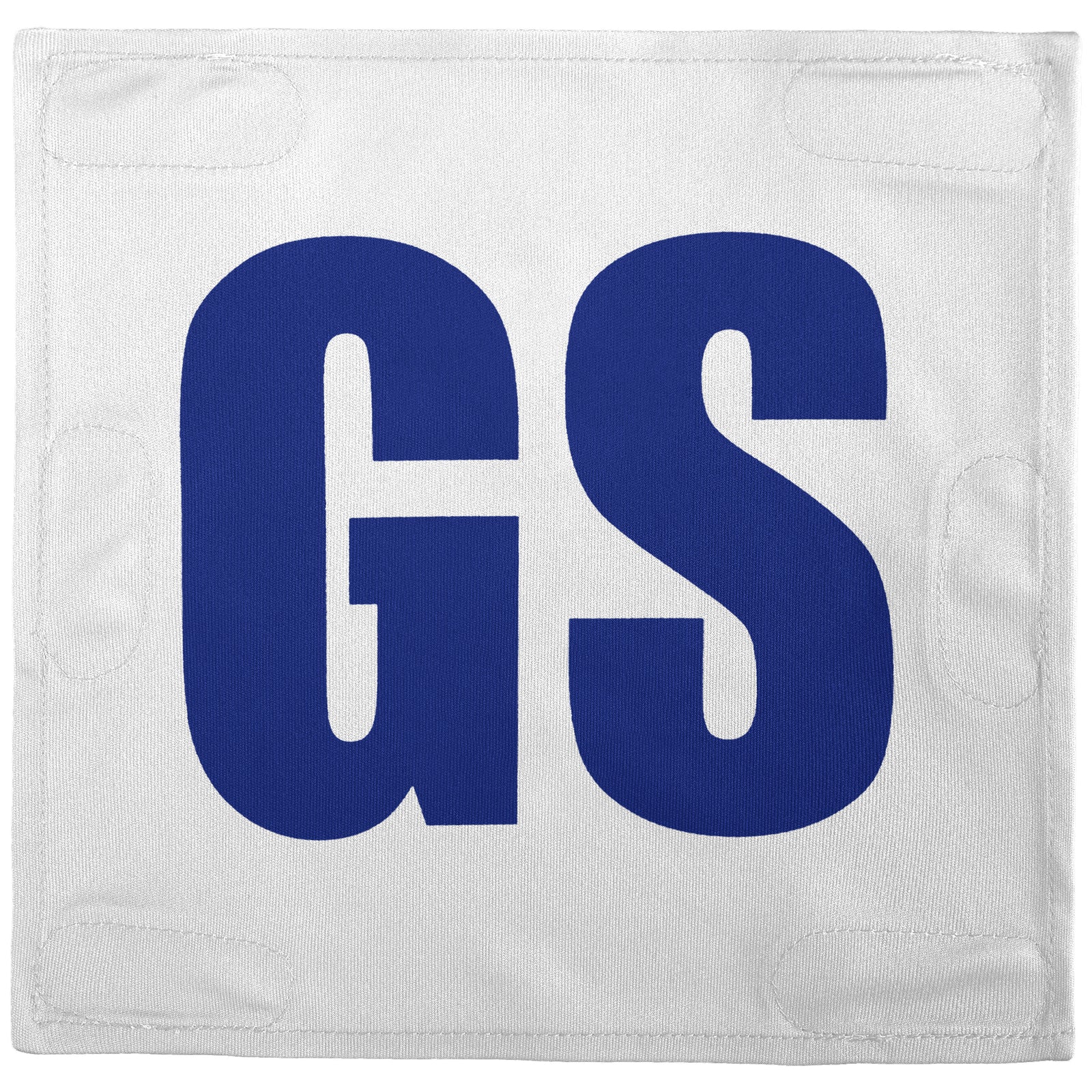 Netball Velcro Patches Set White & Royal Blue