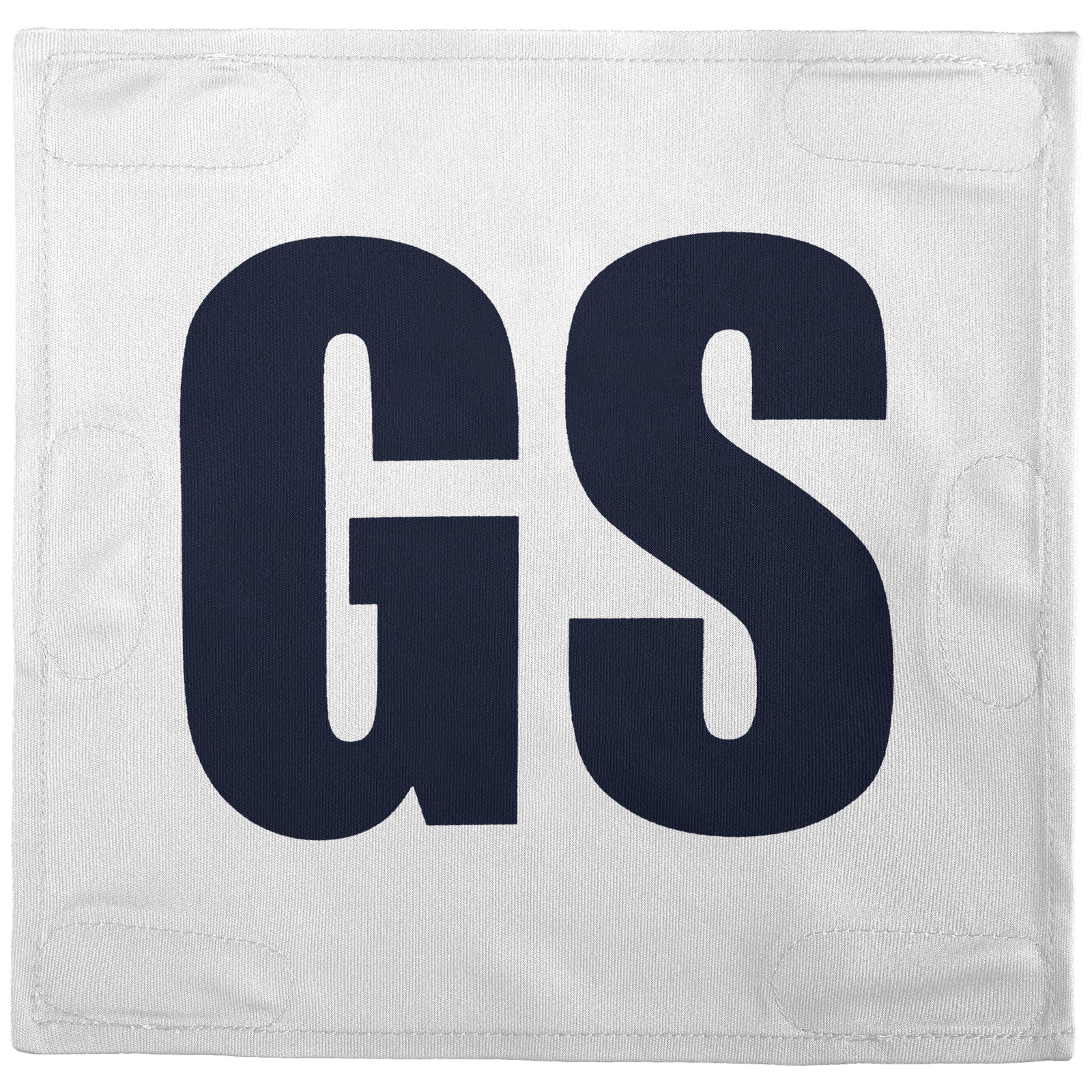 Netball Velcro Patches Set White & Navy