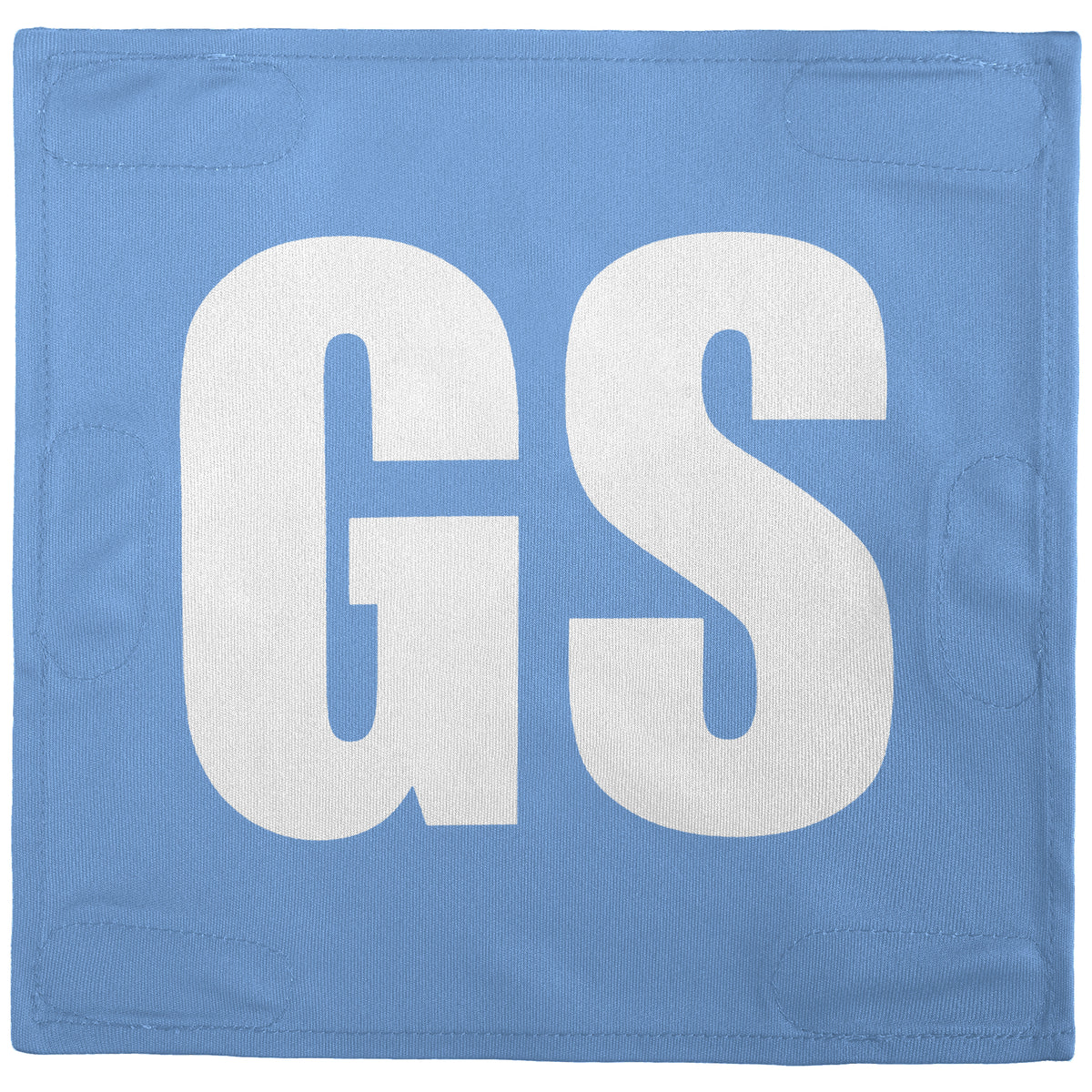 Netball Velcro Patches Set Light Blue &amp; White