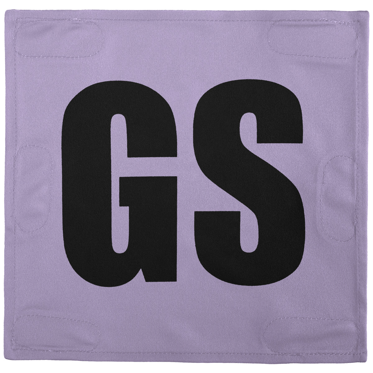 Netball Velcro Patches Set Light Purple &amp; Black