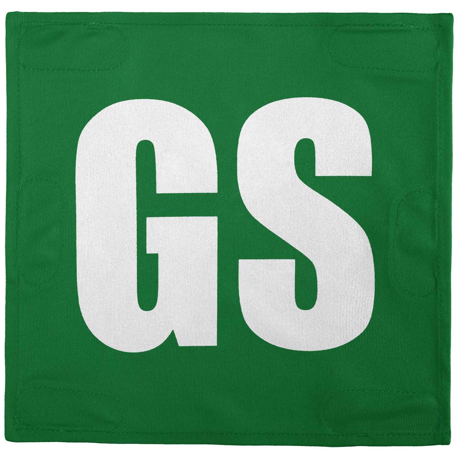 Netball Velcro Patches Set Kelly Green & White
