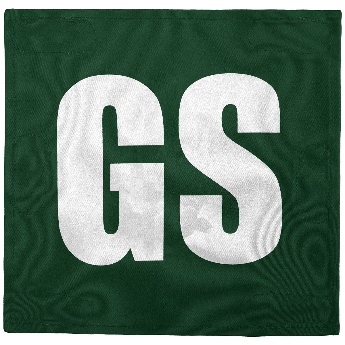 Netball Velcro Patches Set Green &amp; White