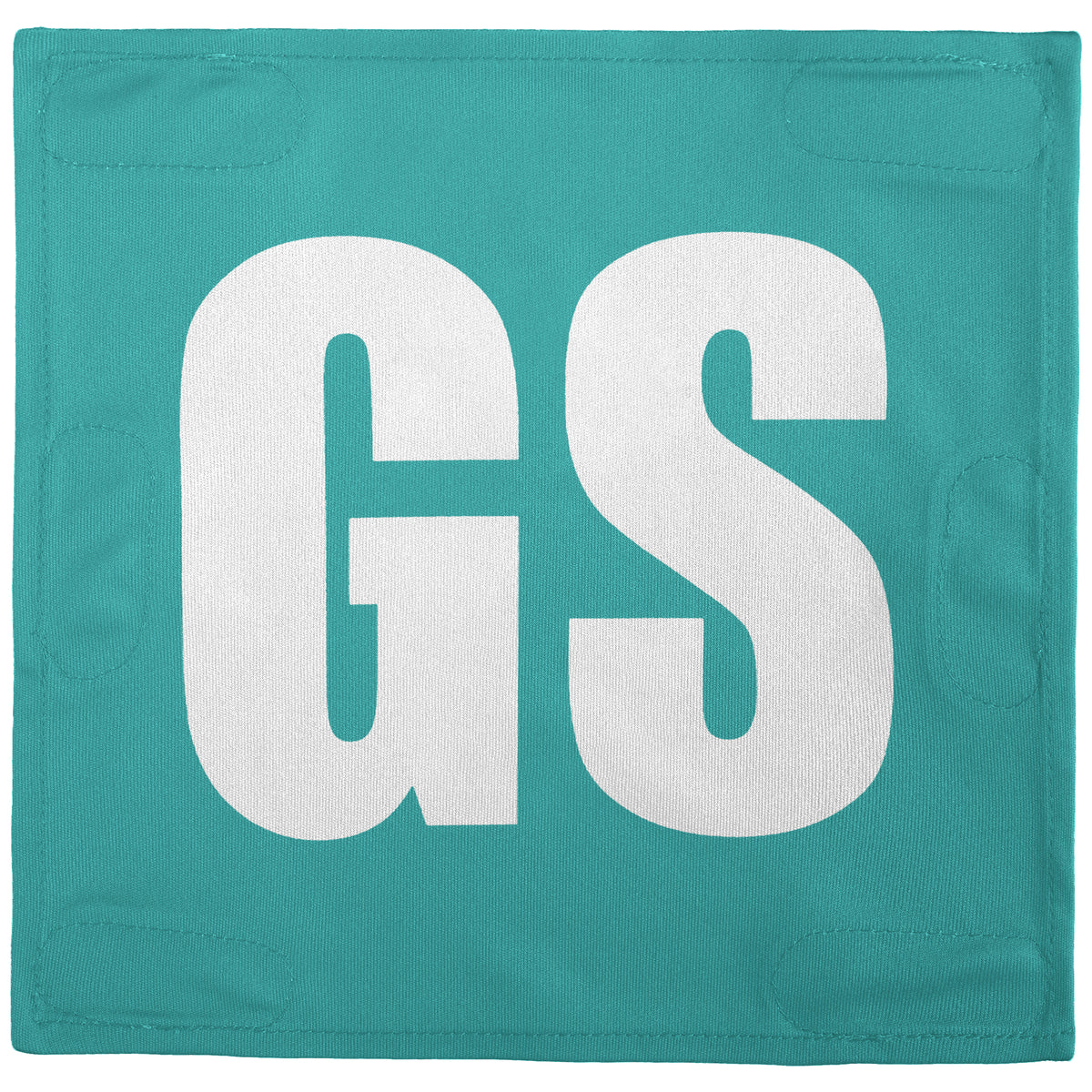 Netball Velcro Patches Set Teal &amp; White