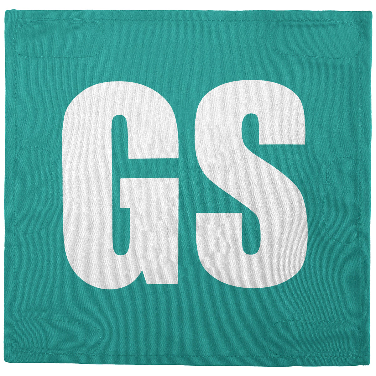 Netball Velcro Patches Set Aqua &amp; White