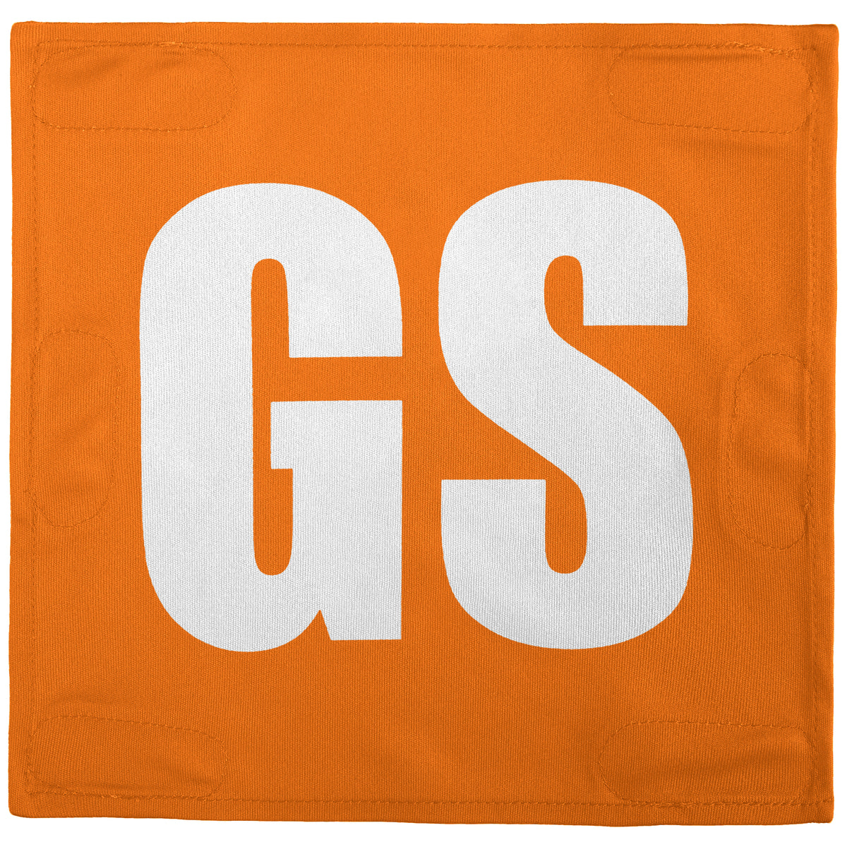 Netball Velcro Patches Set Orange &amp; White