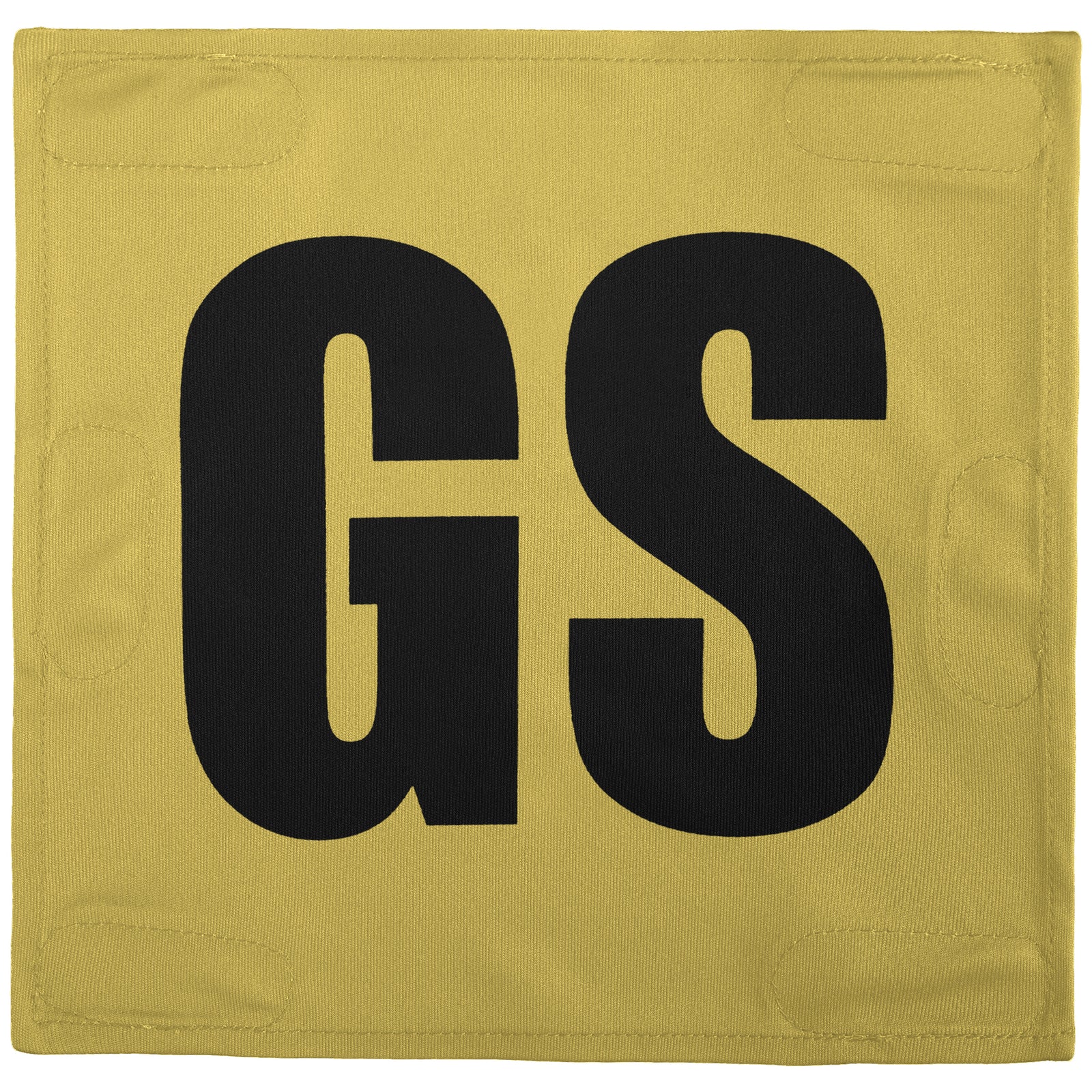 Netball Velcro Patches Set Old Gold & Black