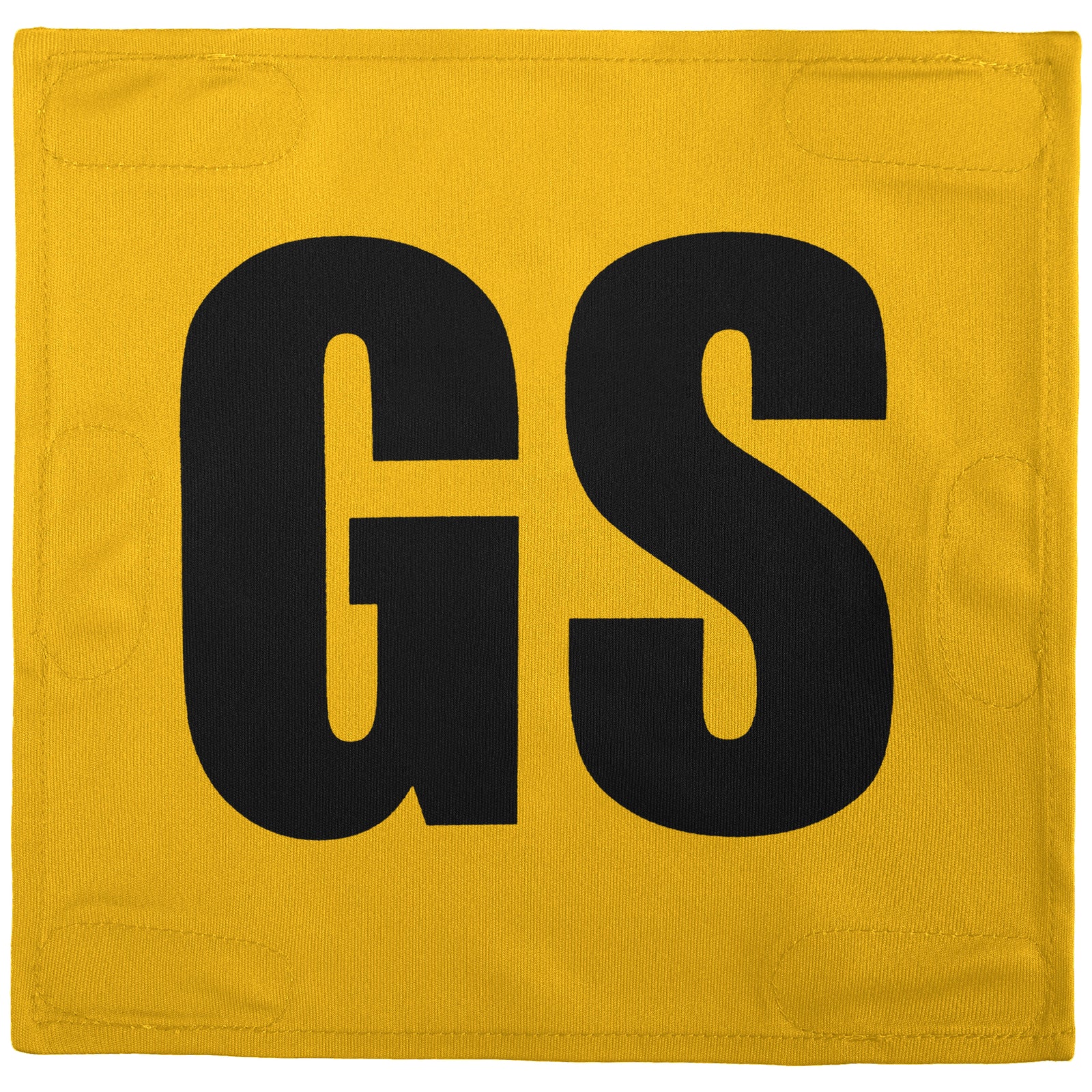 Netball Velcro Patches Set Yellow & Black
