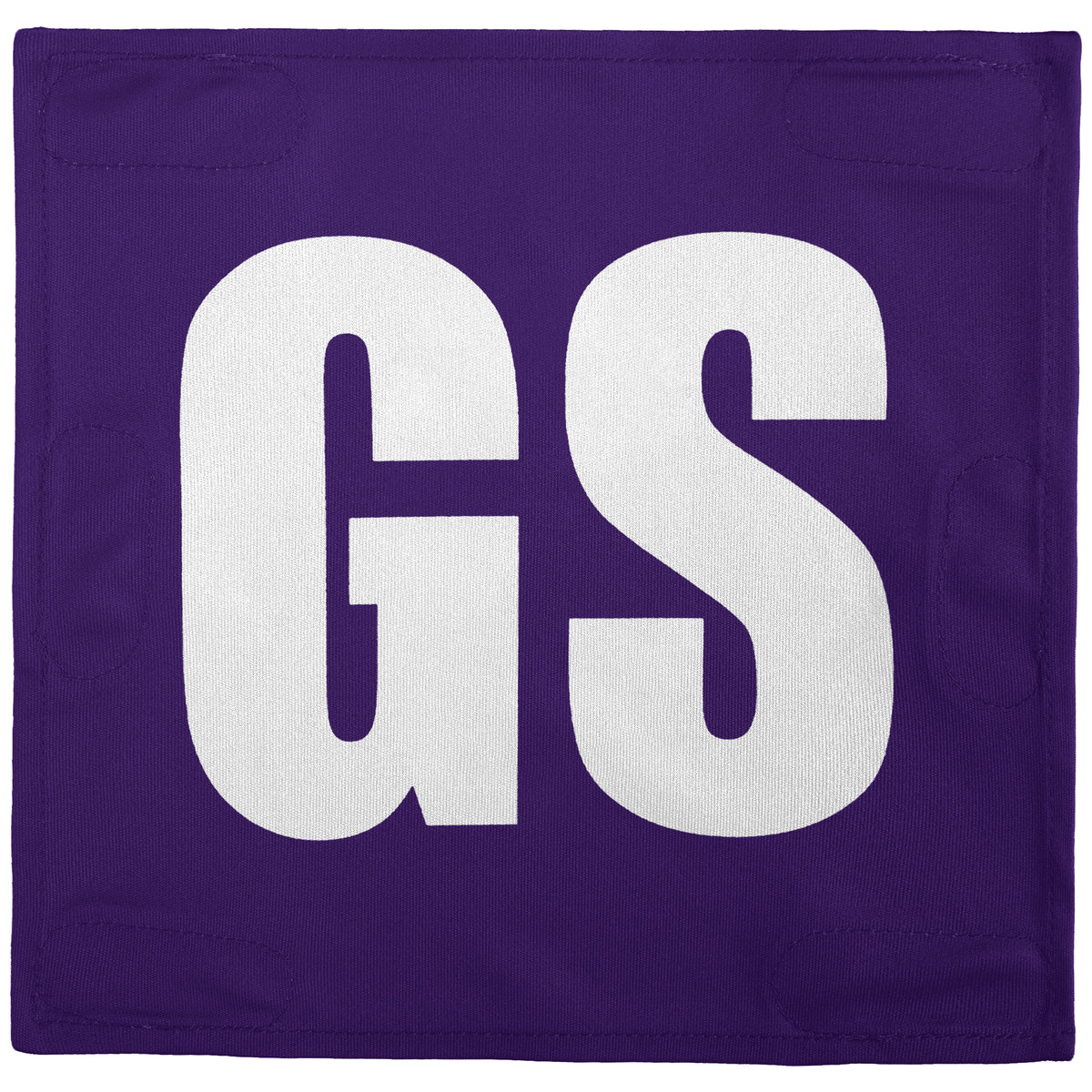 Netball Velcro Patches Set Purple &amp; White