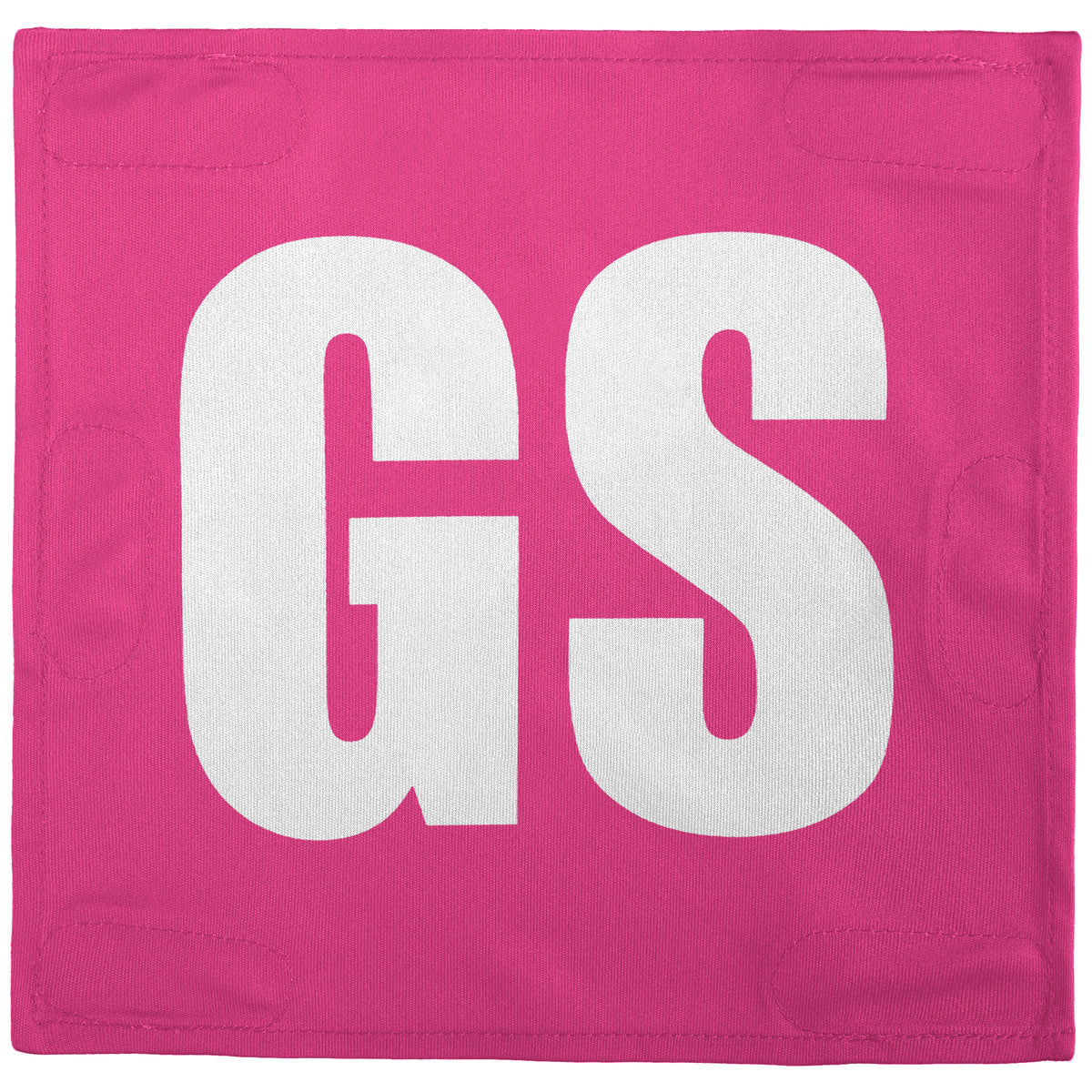 Netball Velcro Patches Set Pink &amp; White
