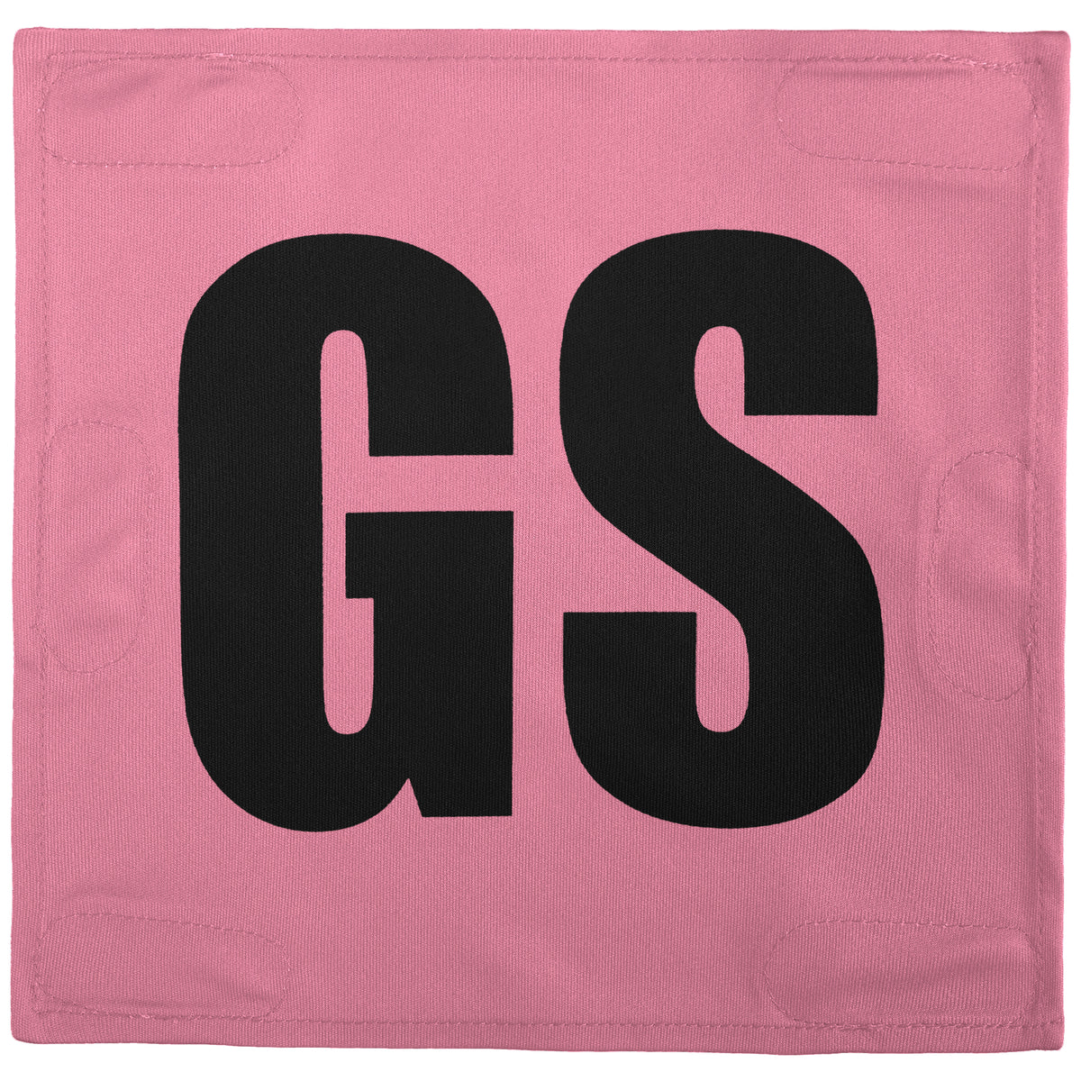 Netball Velcro Patches Set Light Pink &amp; Black