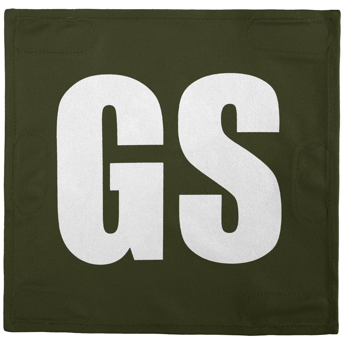 Netball Velcro Patches Set Olive &amp; White