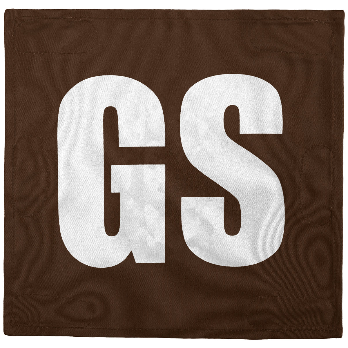 Netball Velcro Patches Set Brown &amp; White