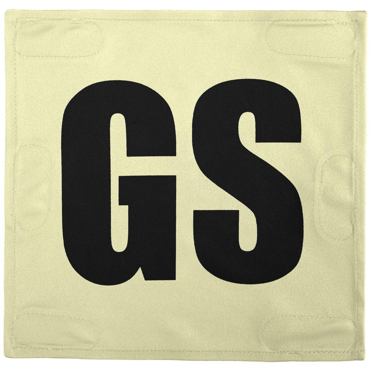 Netball Velcro Patches Set Cream &amp; Black