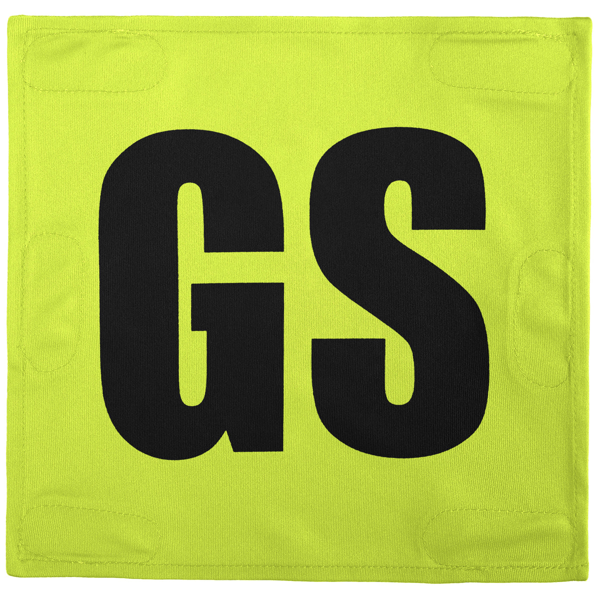 Netball Velcro Patches Set Fluorescent Green &amp; Black