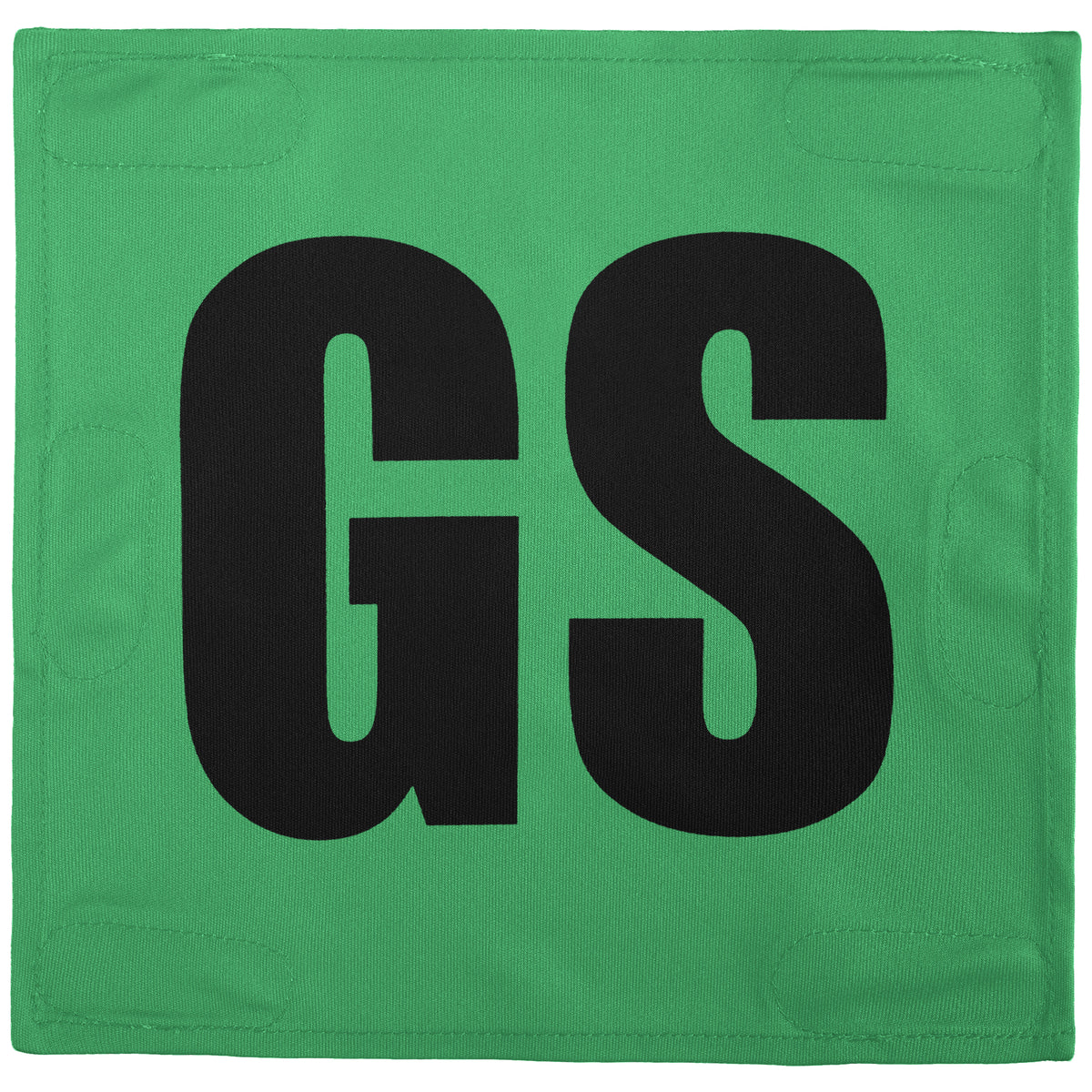 Netball Velcro Patches Set Neon Green &amp; Black
