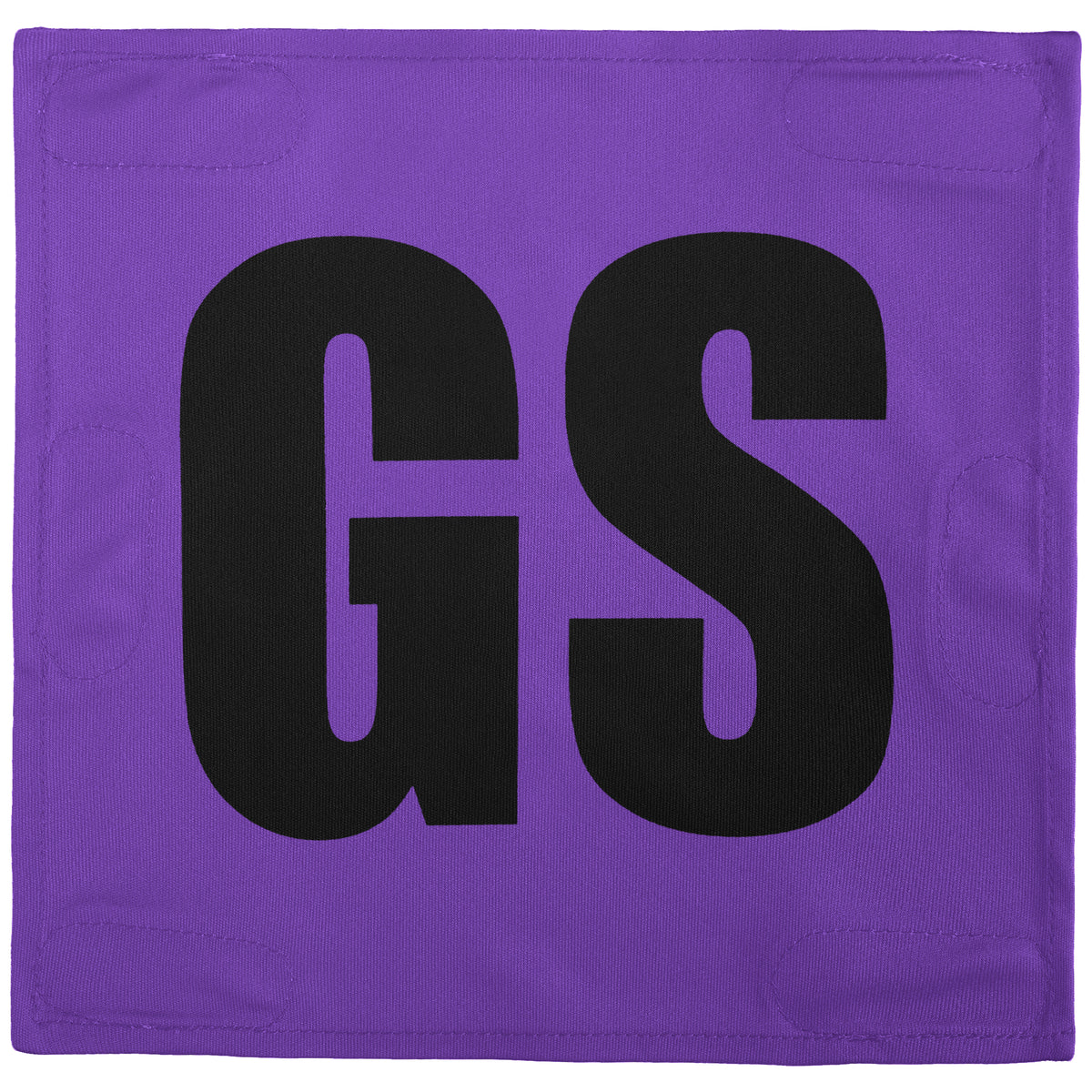 Netball Velcro Patches Set Purple &amp; Black