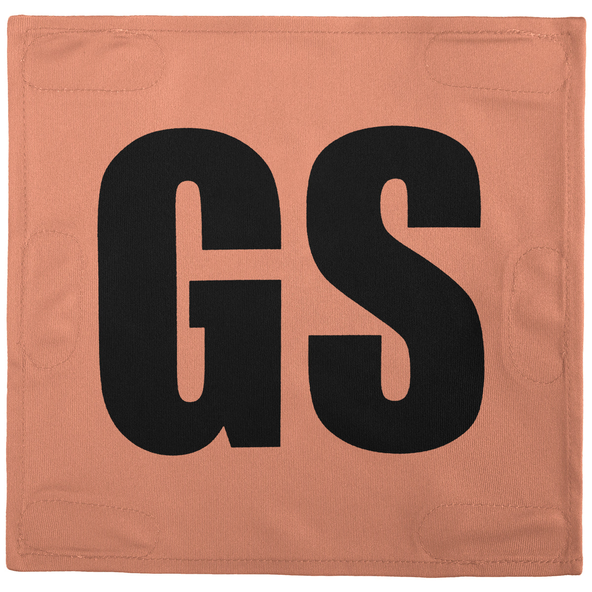 Netball Velcro Patches Set Light Orange &amp; Black