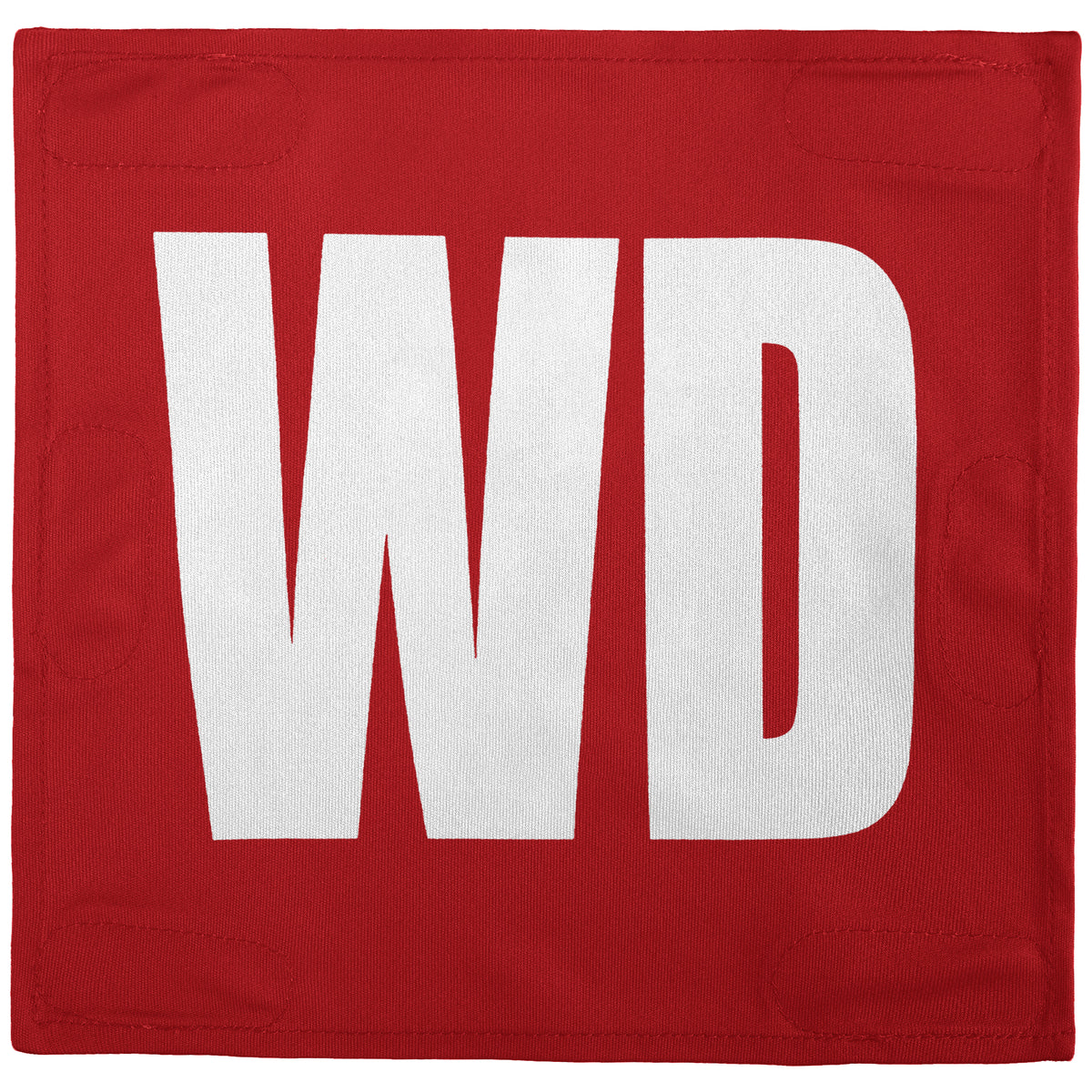 Netball Velcro Patches Set Red &amp; White