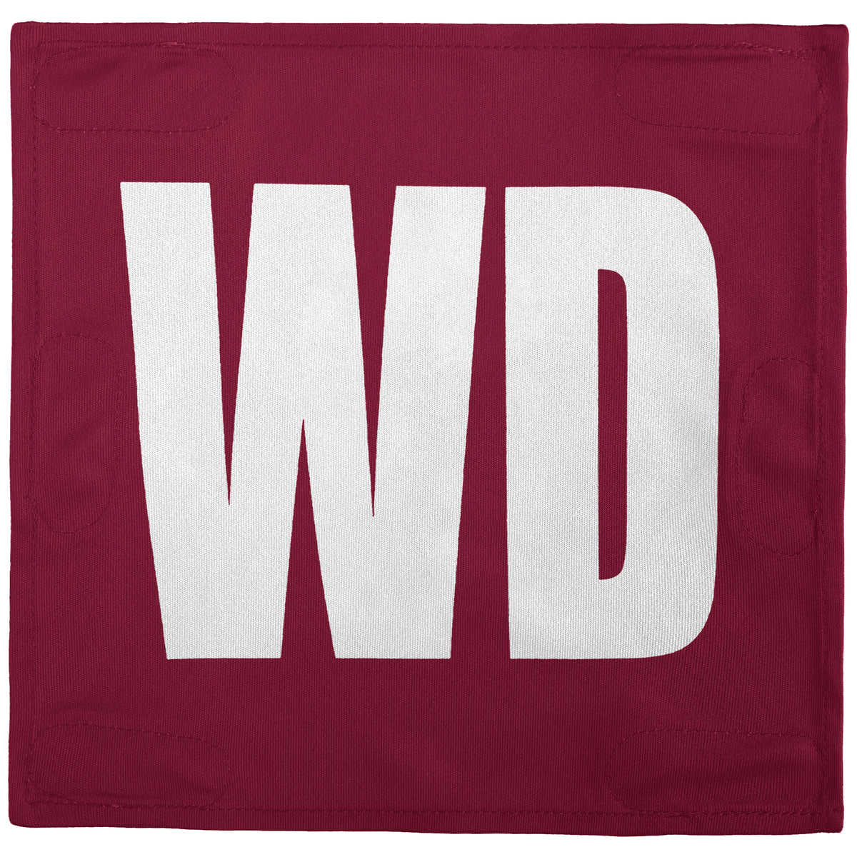 Netball Velcro Patches Set Crimson &amp; White