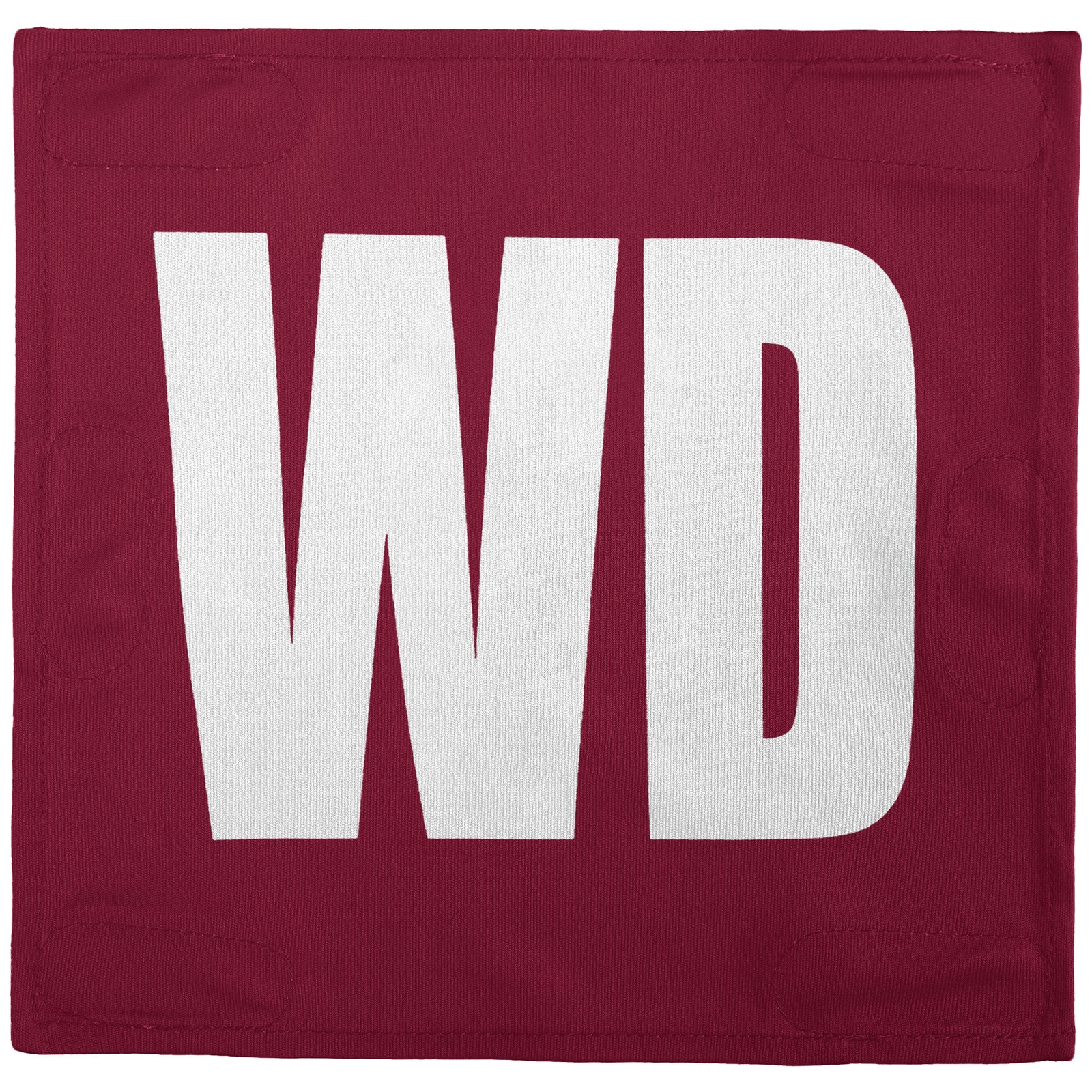 Netball Velcro Patches Set Crimson & White