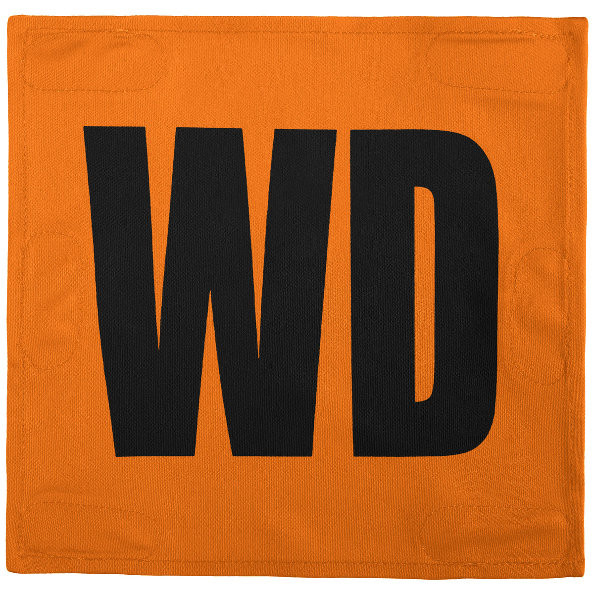 Netball Velcro Patches Set Orange &amp; Black