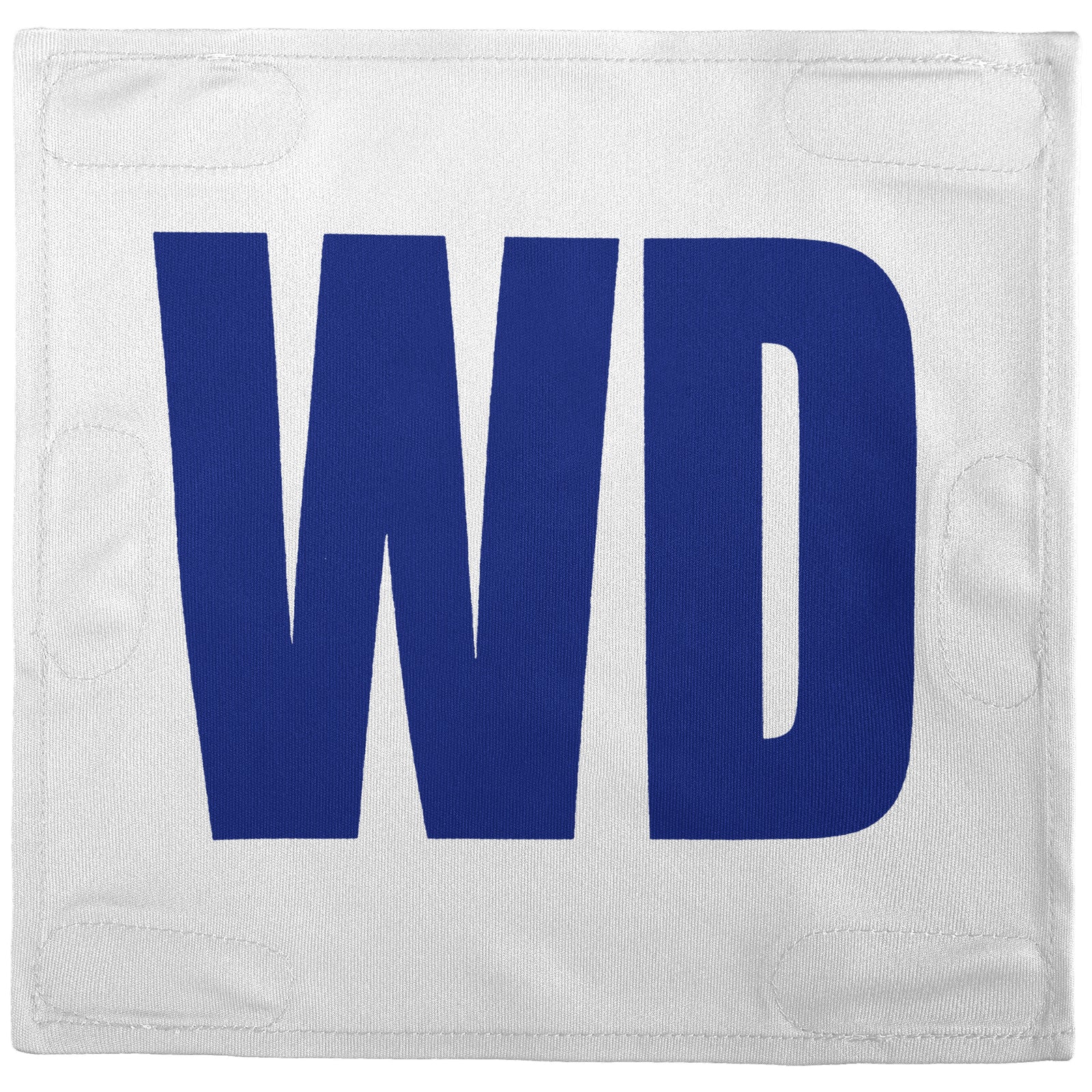Netball Velcro Patches Set White & Royal Blue