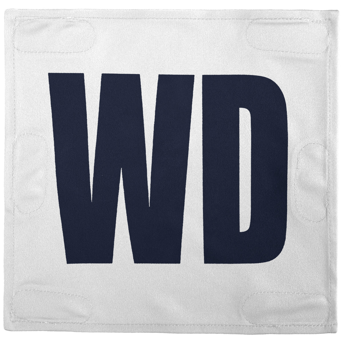 Netball Velcro Patches Set White &amp; Navy