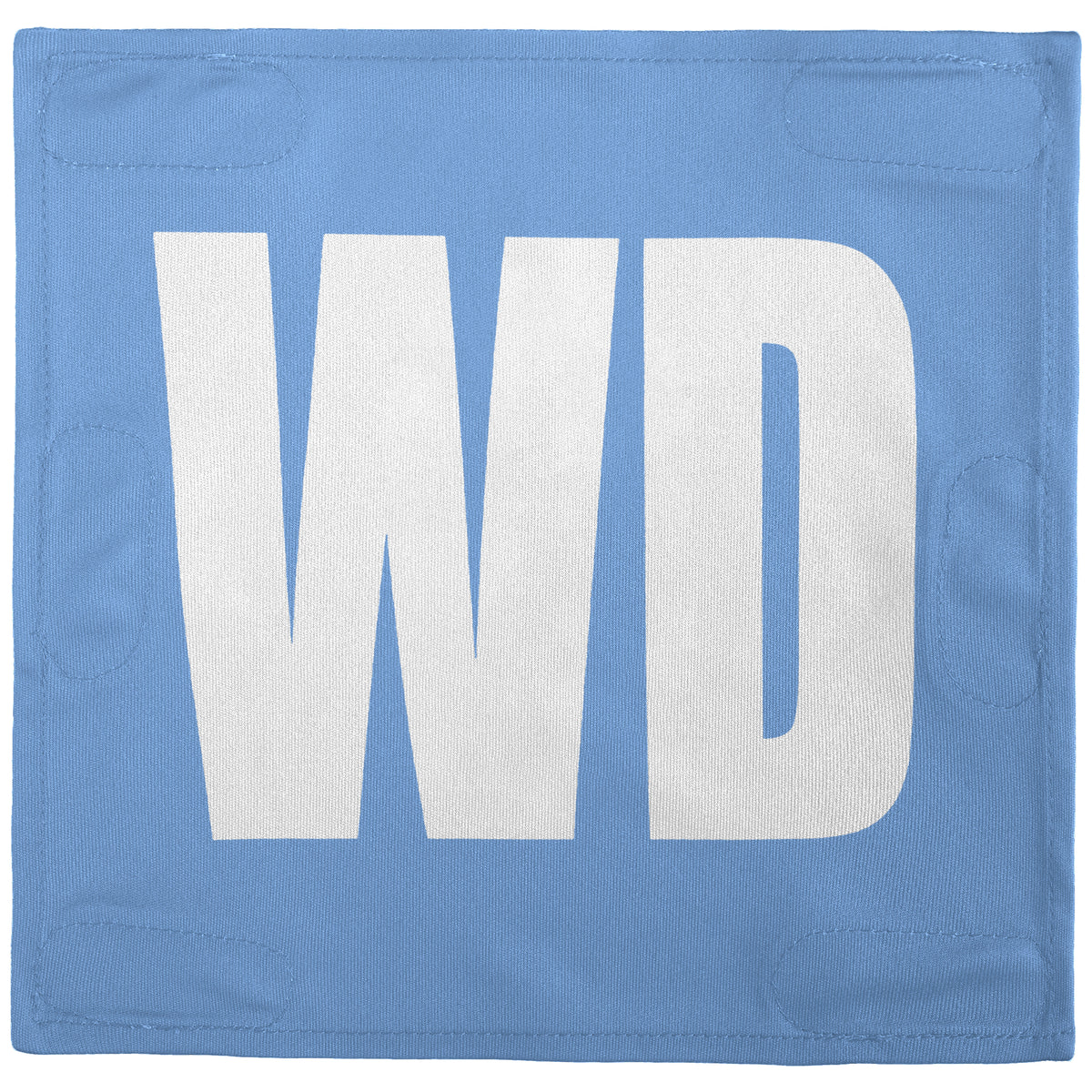 Netball Velcro Patches Set Light Blue &amp; White