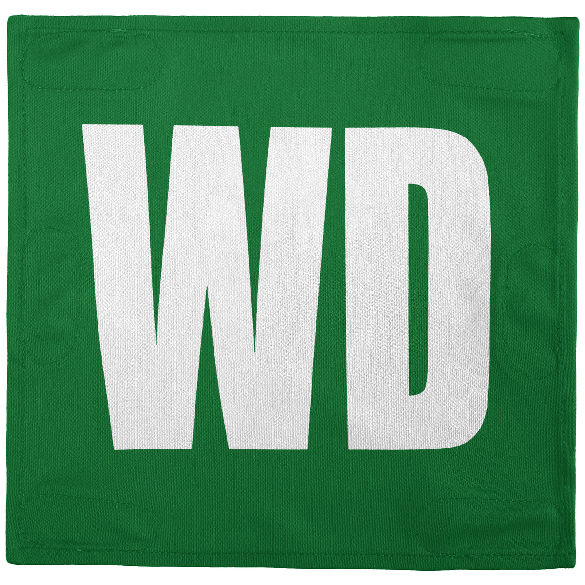 Netball Velcro Patches Set Kelly Green &amp; White