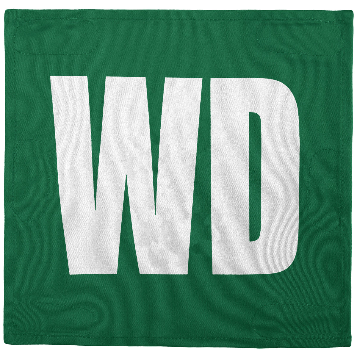 Netball Velcro Patches Set Kelly Green &amp; White
