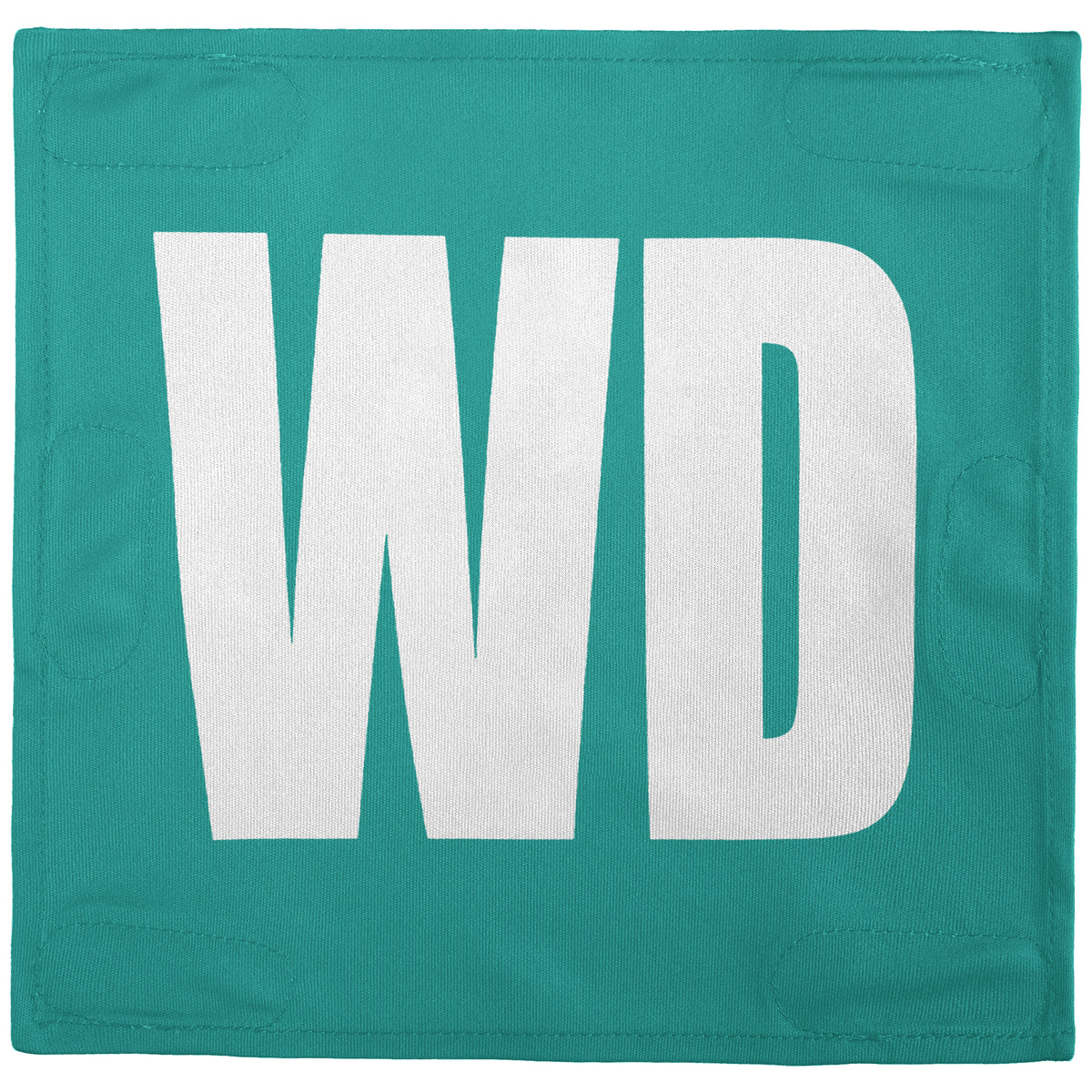 Netball Velcro Patches Set Aqua &amp; White
