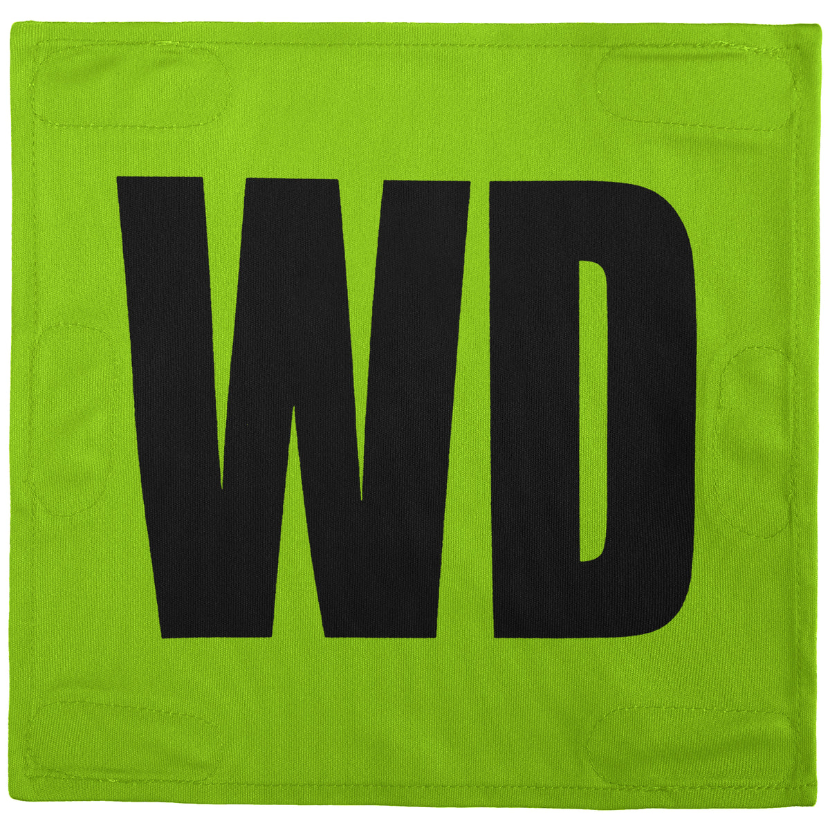 Netball Velcro Patches Set Neon Green &amp; Black