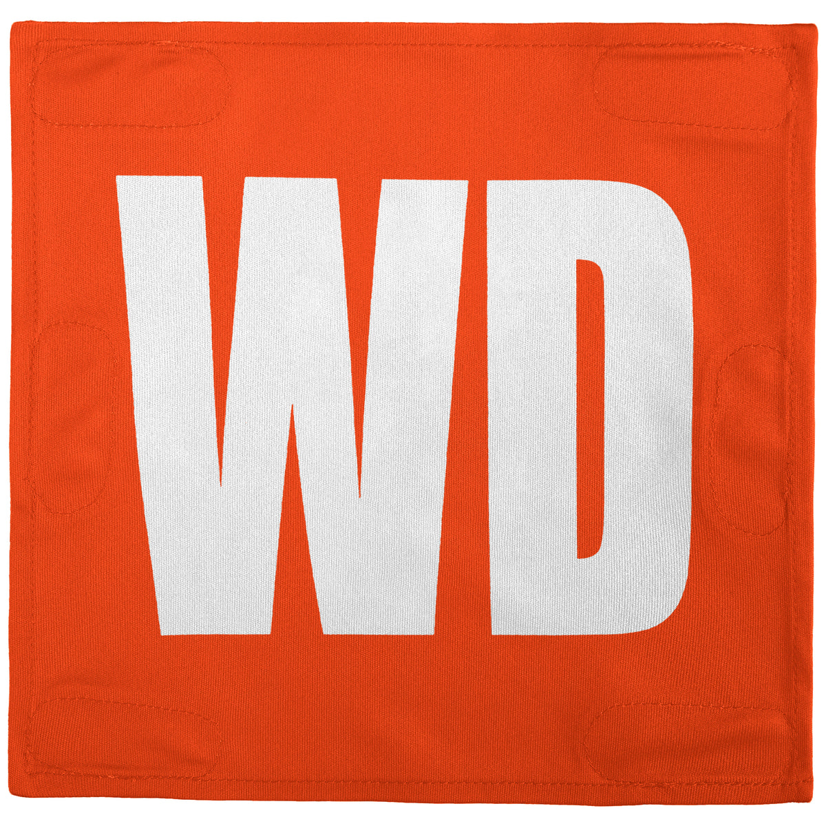 Netball Velcro Patches Set Orange &amp; White