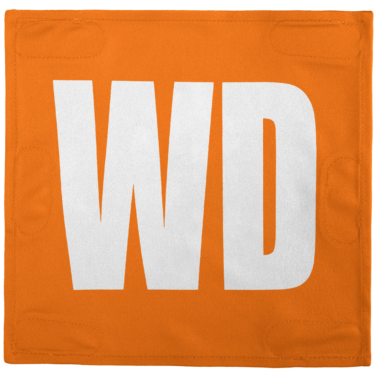 Netball Velcro Patches Set Orange &amp; White