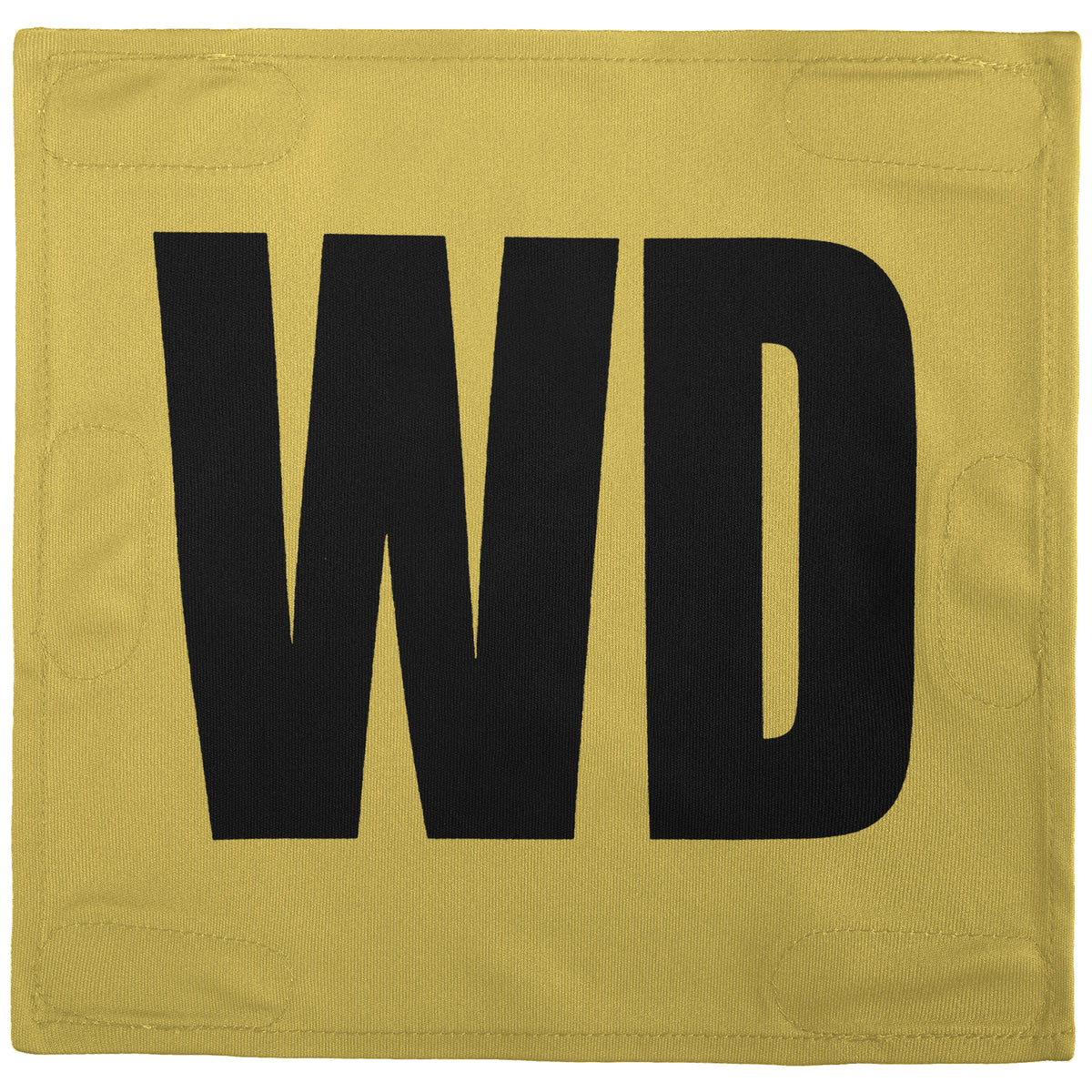Netball Velcro Patches Set Old Gold &amp; Black